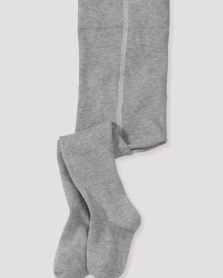 hessnatur Baby Strumpfhose aus Bio-Baumwolle - grau - Größe 50/56