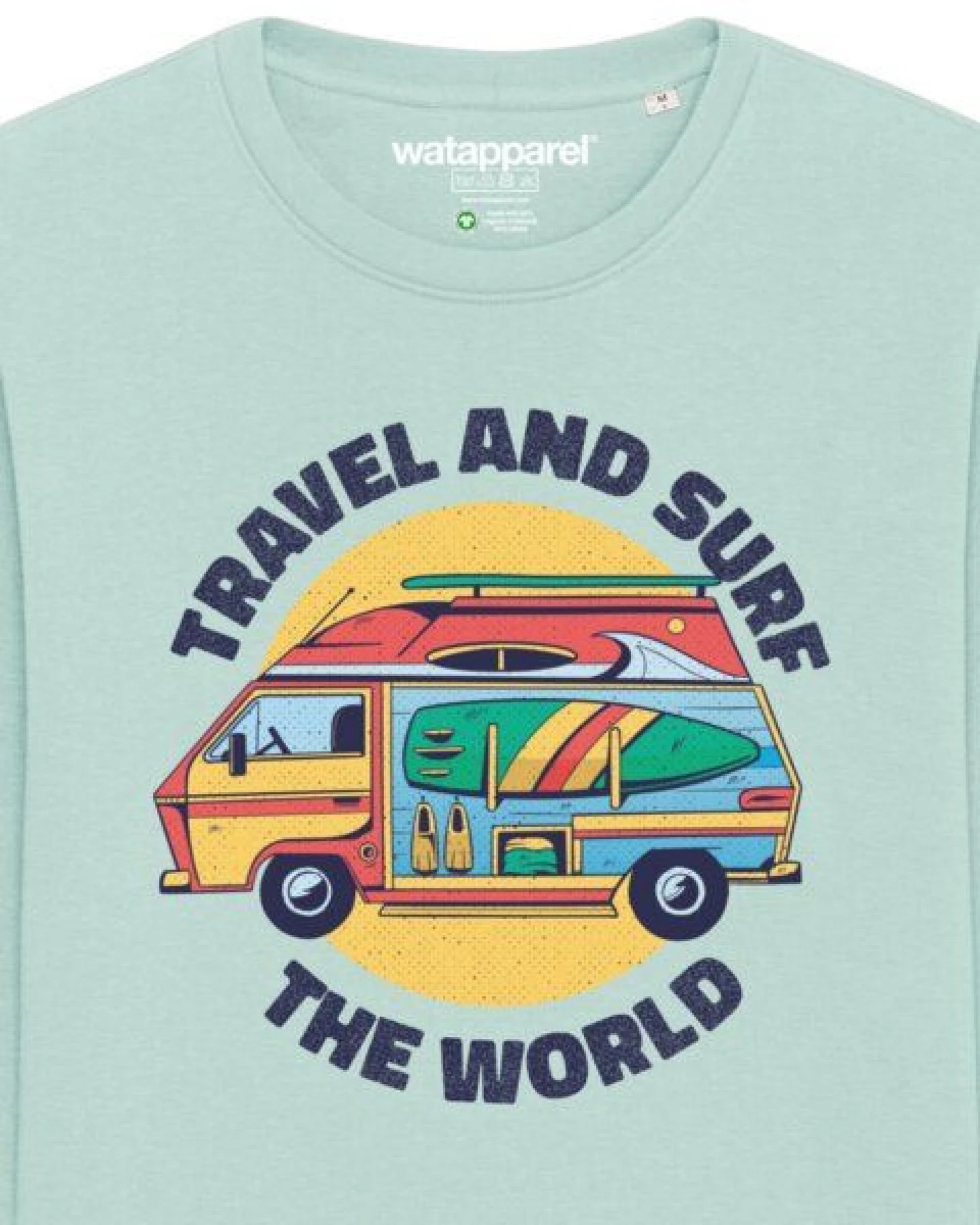 watapparel Sweatshirt Unisex Travel and surf – Ansicht 3
