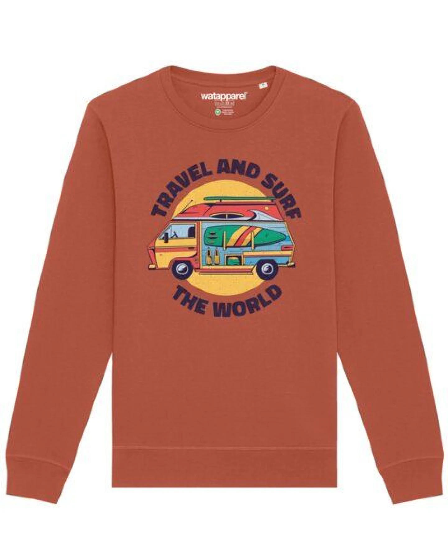 watapparel Sweatshirt Unisex Travel and surf – Ansicht 2