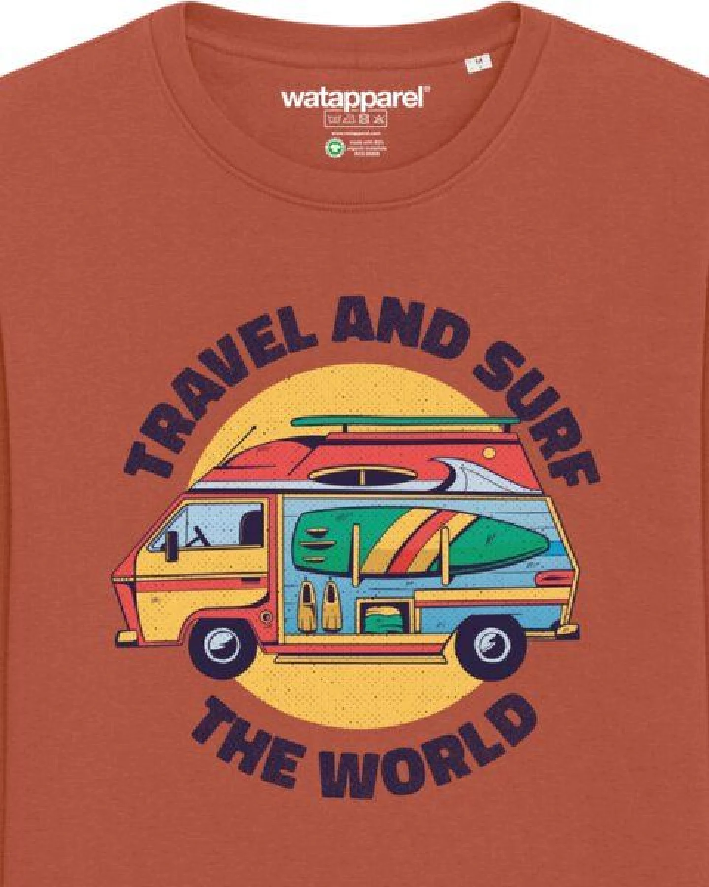 watapparel Sweatshirt Unisex Travel and surf – Ansicht 3