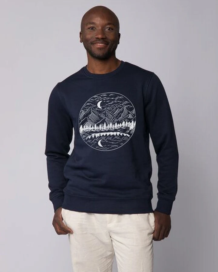 watapparel Sweatshirt Unisex Mountains by night