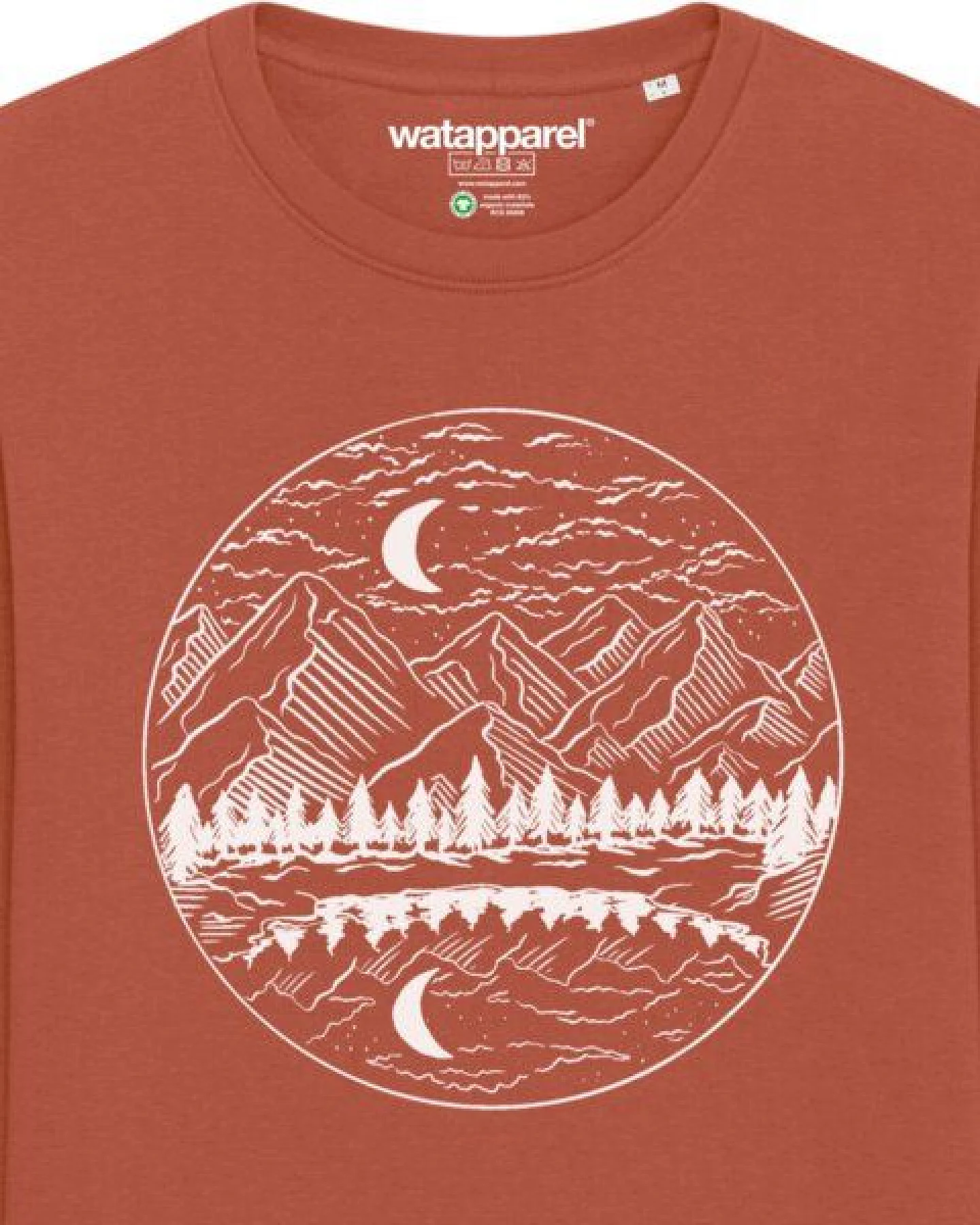 watapparel Sweatshirt Unisex Mountains by night – Ansicht 3