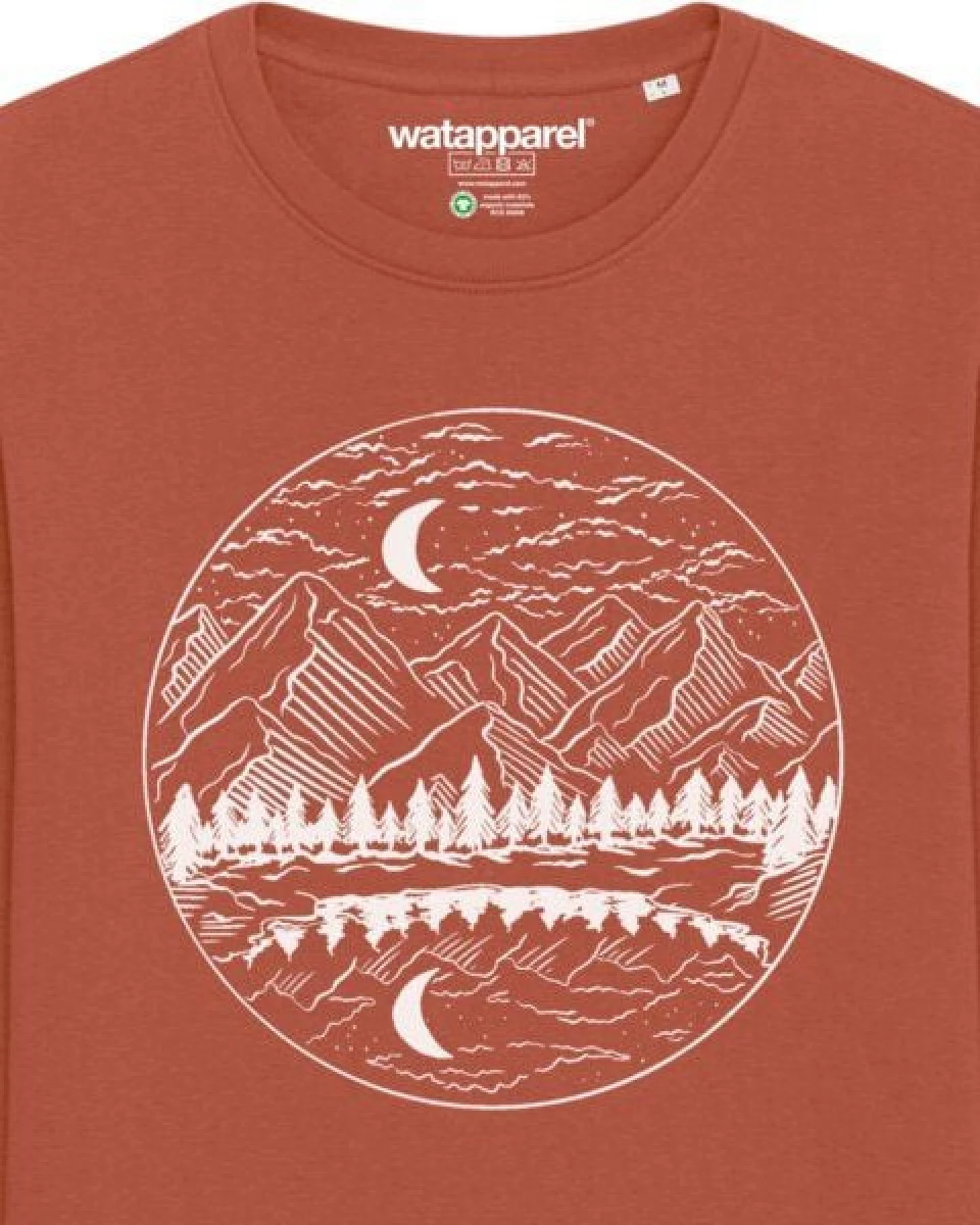 watapparel Sweatshirt Unisex Mountains by night – Ansicht 3