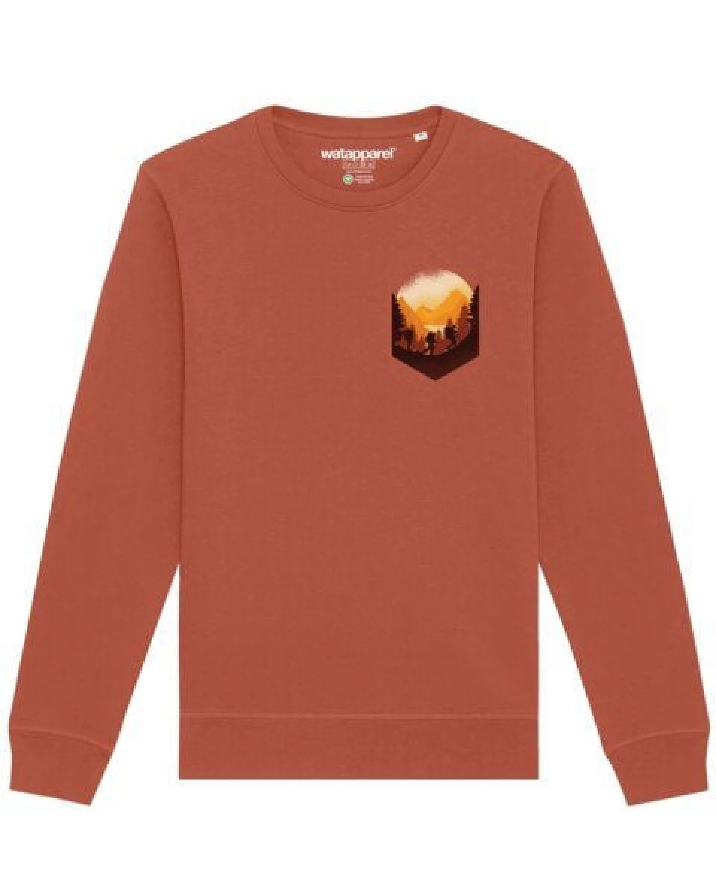 watapparel Sweatshirt Unisex Hiking in the mountains – Ansicht 2