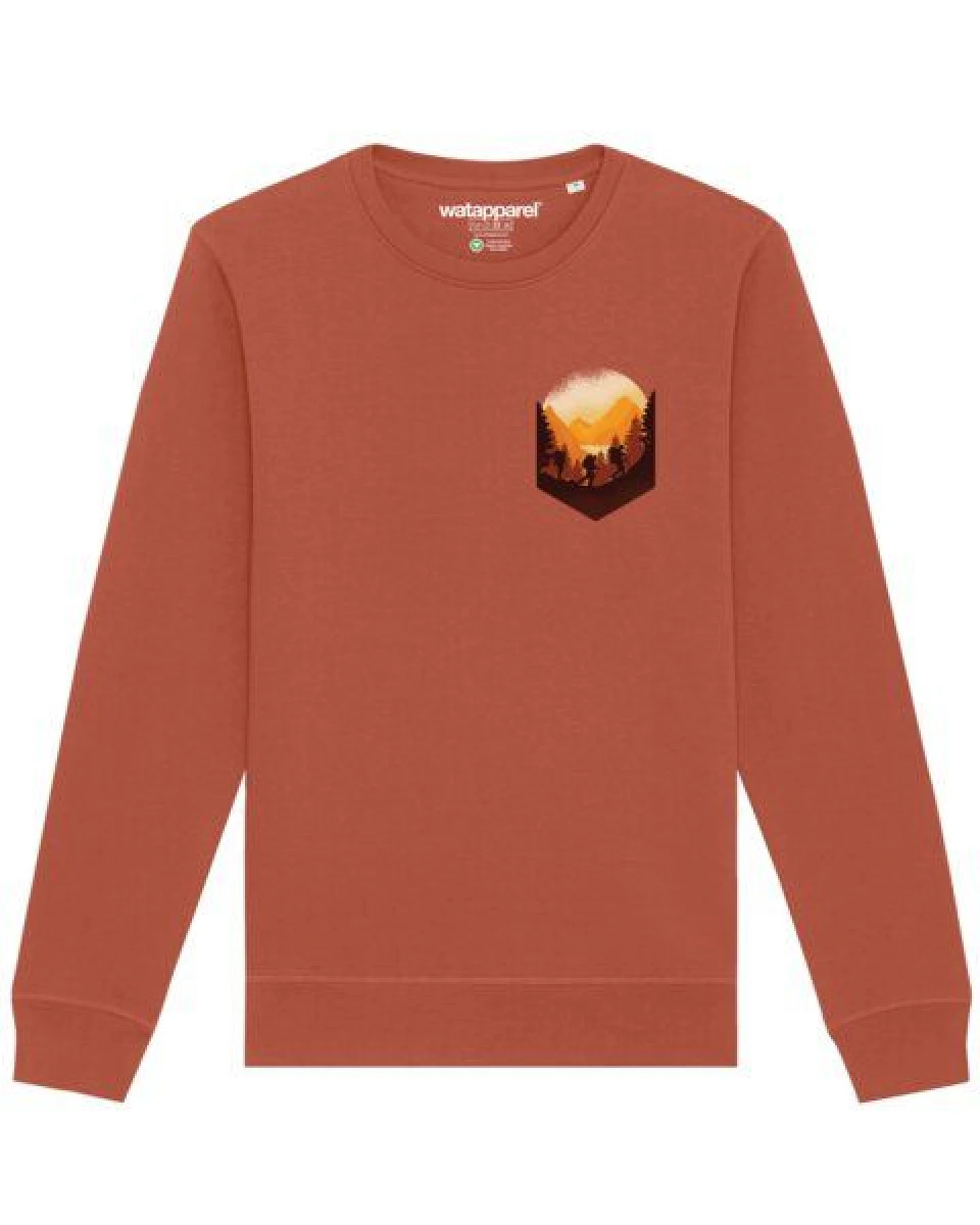 watapparel Sweatshirt Unisex Hiking in the mountains – Ansicht 2