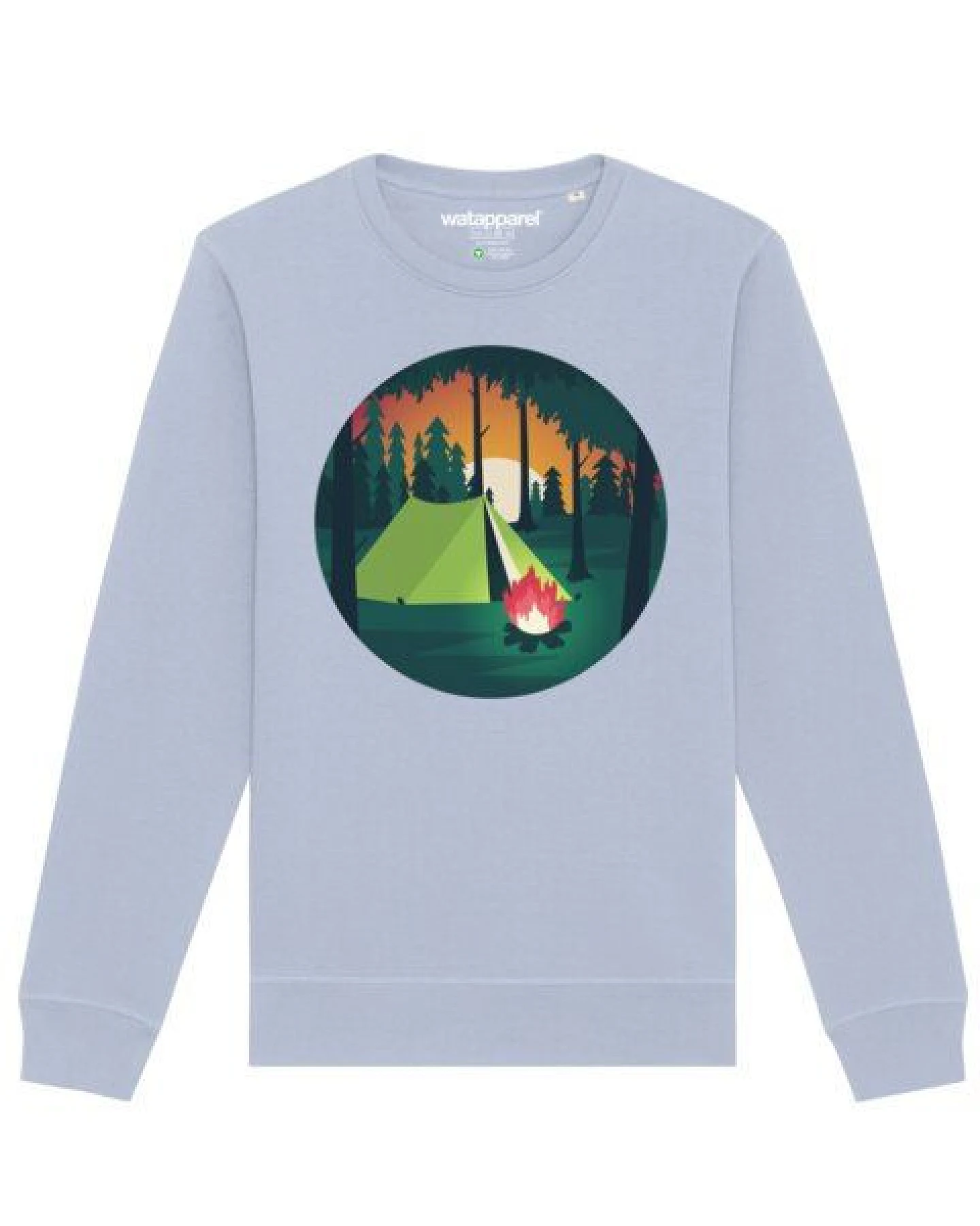 watapparel Sweatshirt Unisex Zelten – Ansicht 2
