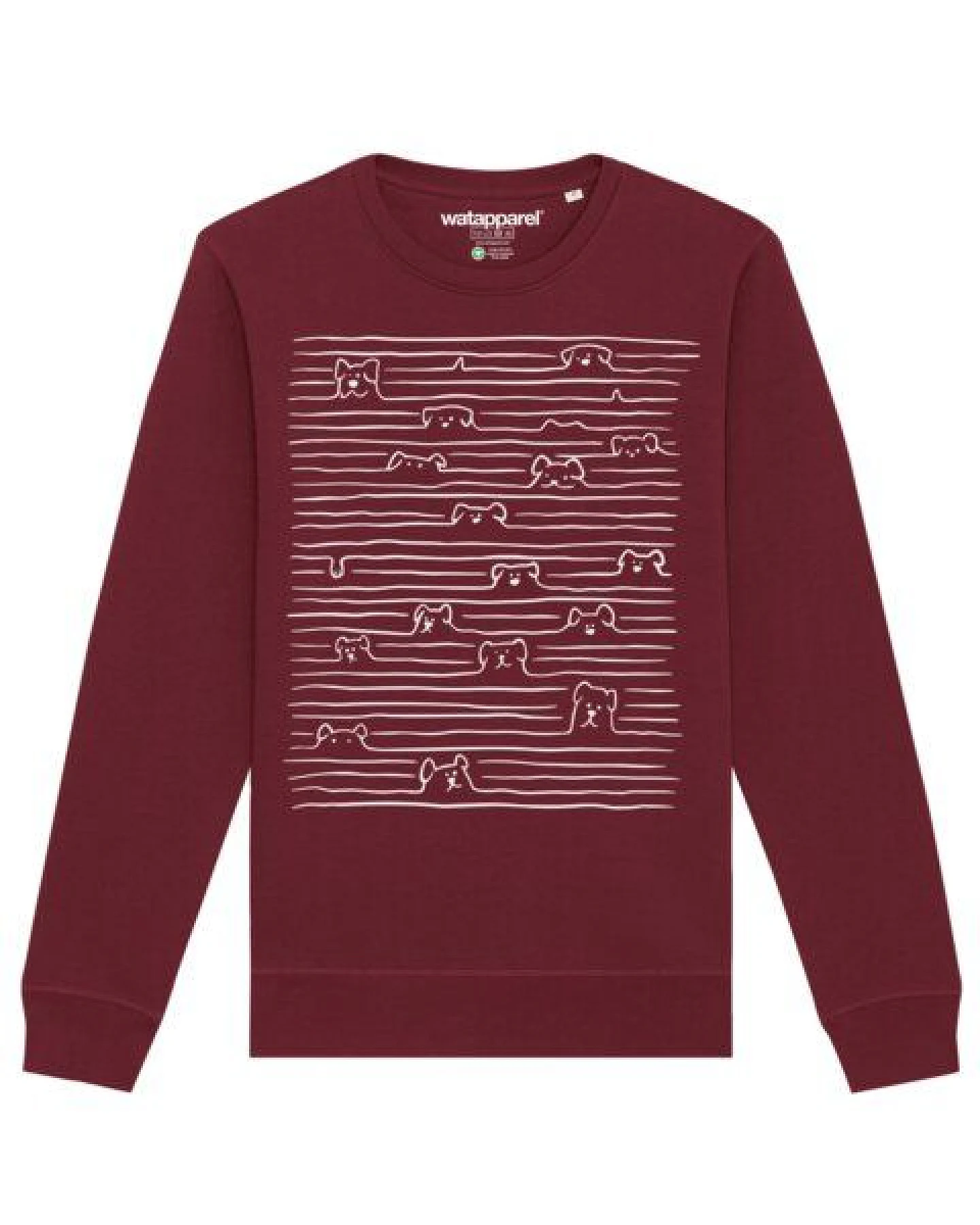 watapparel Sweatshirt Unisex Doodle Dogs – Ansicht 2