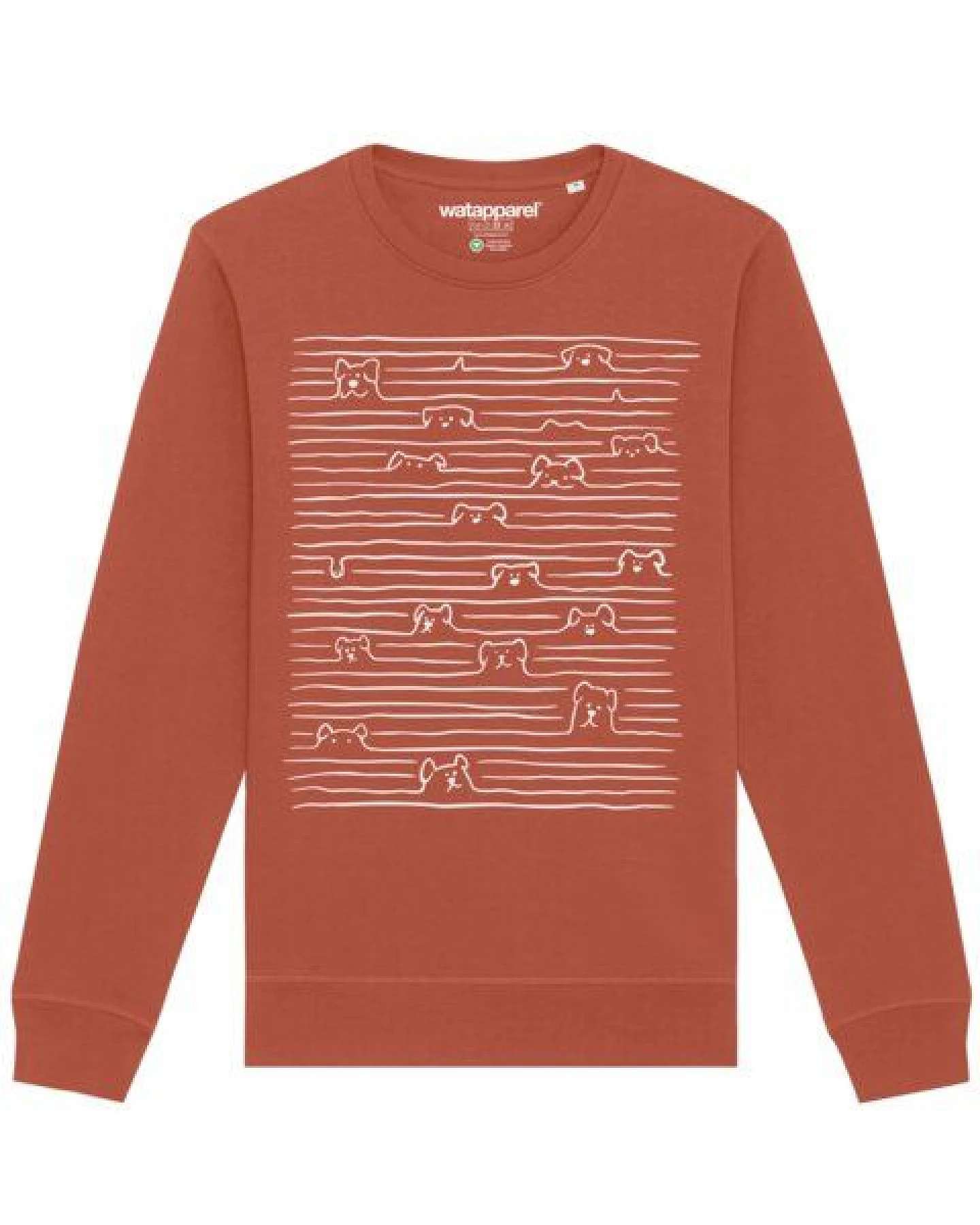 watapparel Sweatshirt Unisex Doodle Dogs – Ansicht 2