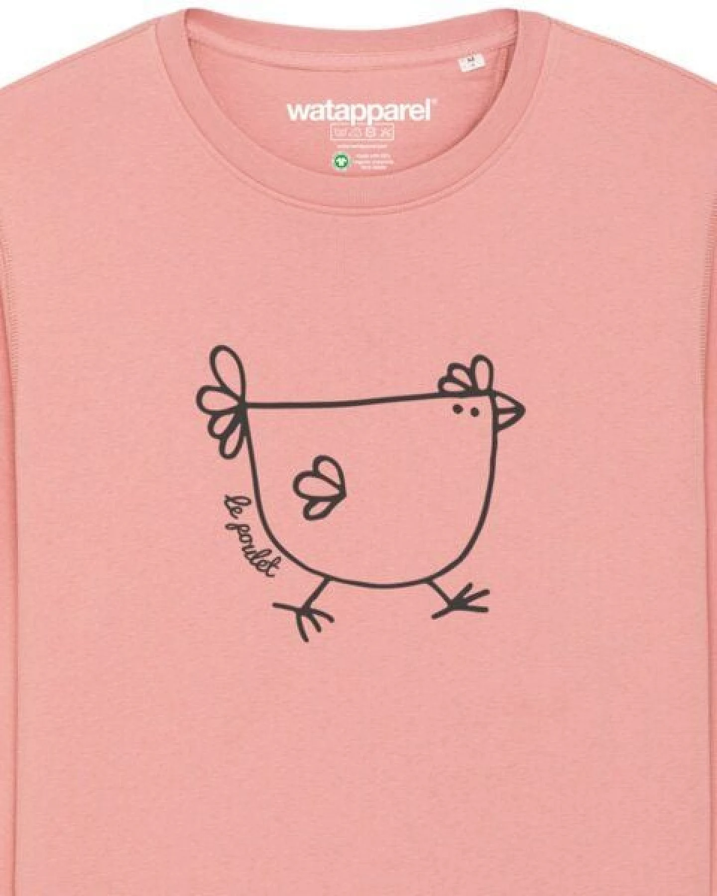 watapparel Sweatshirt Unisex Le poulet - das Huhn – Ansicht 3