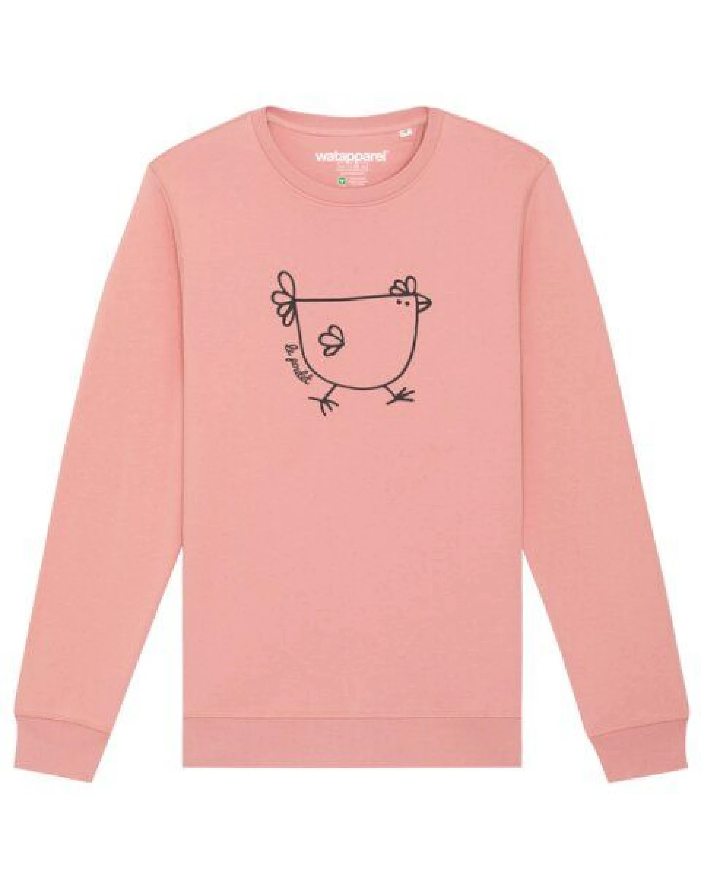 watapparel Sweatshirt Unisex Le poulet - das Huhn – Ansicht 2