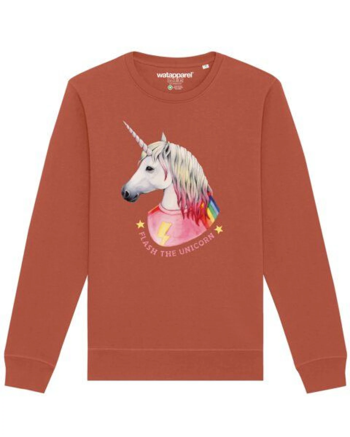 watapparel Sweatshirt Unisex Flash, the unicorn – Ansicht 2