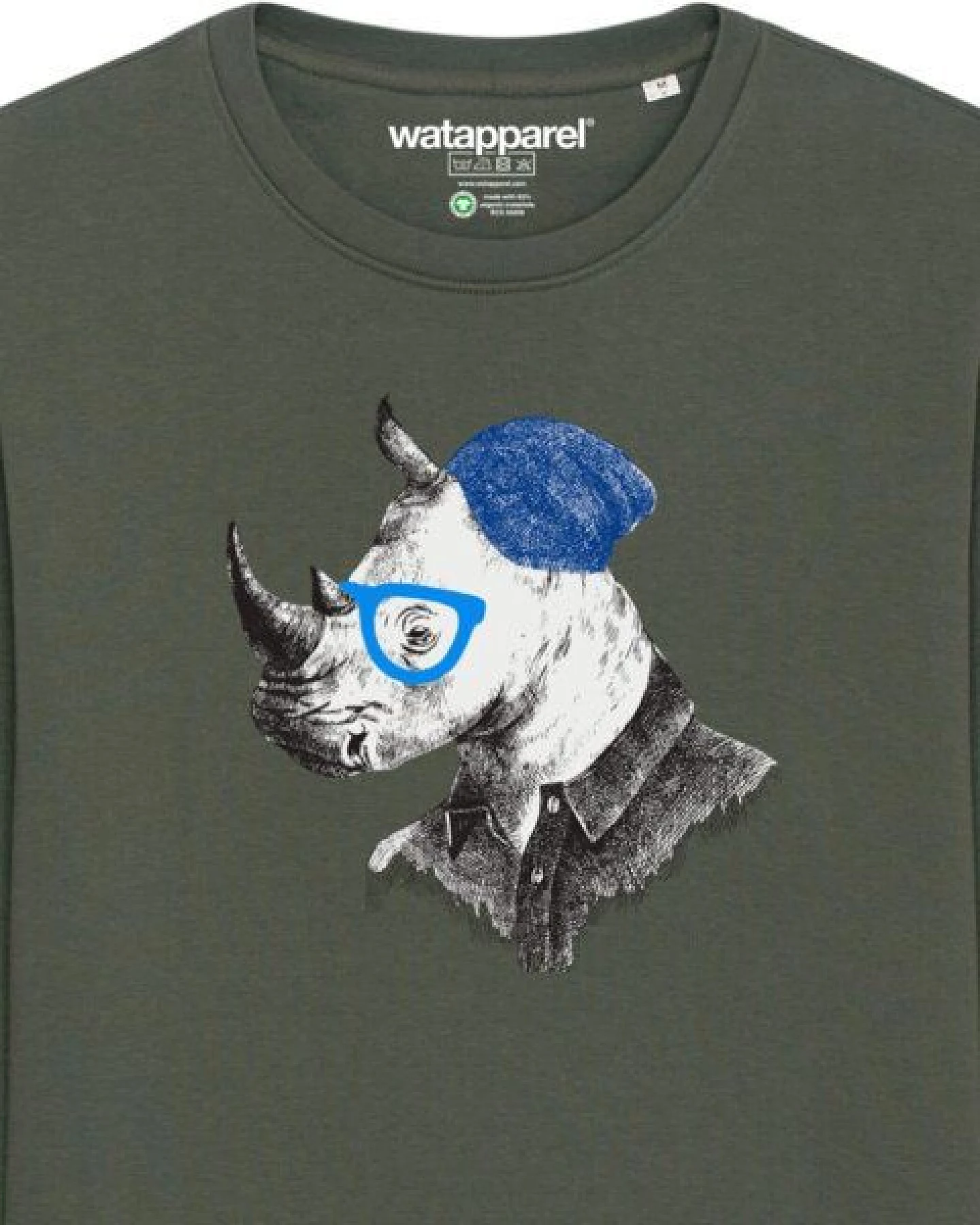 watapparel Sweatshirt Unisex Nashorn – Ansicht 3