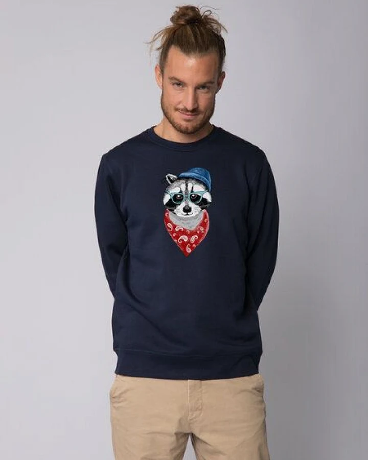 watapparel Sweatshirt Unisex Waschbär