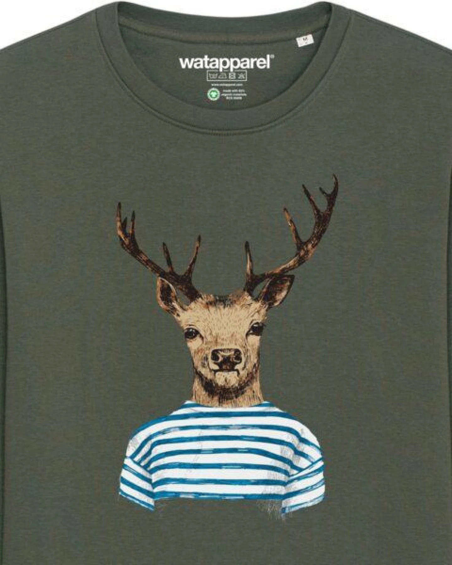 watapparel Sweatshirt Unisex Hirsch – Ansicht 3
