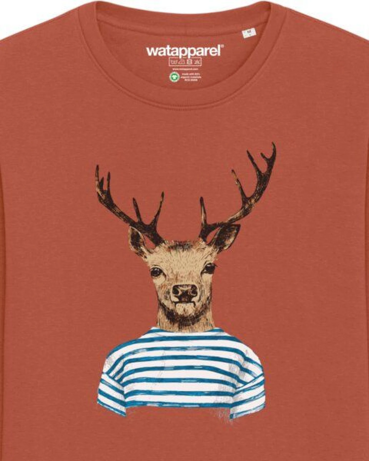 watapparel Sweatshirt Unisex Hirsch – Ansicht 3