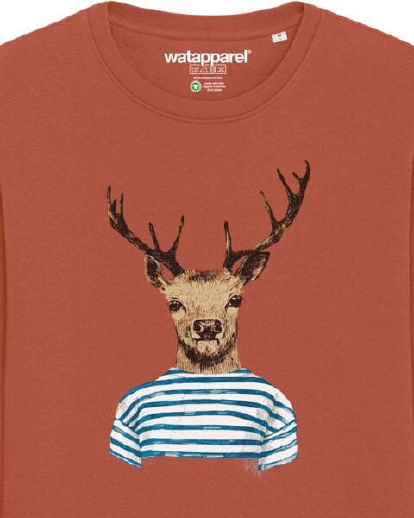 watapparel Sweatshirt Unisex Hirsch – Ansicht 3