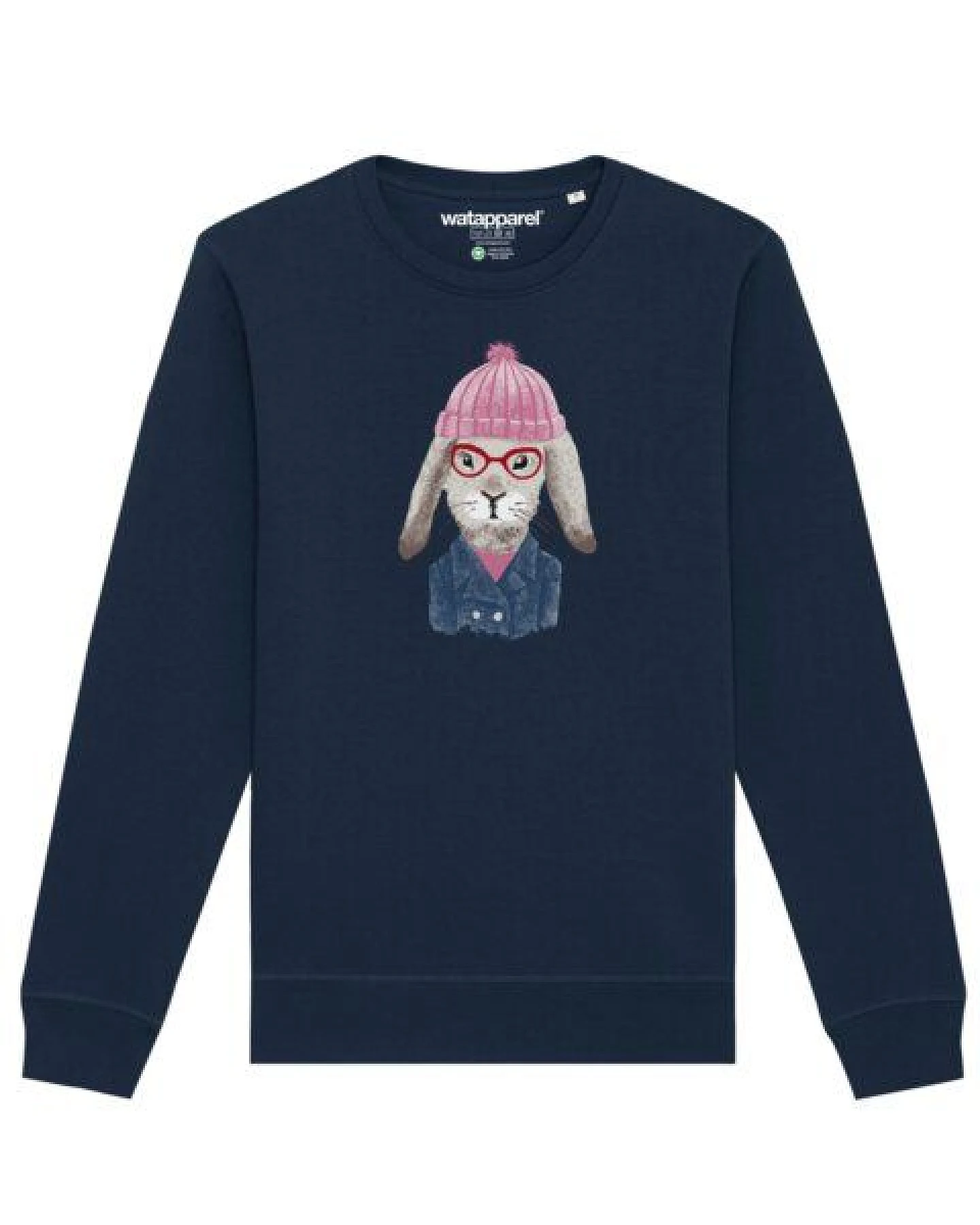 watapparel Sweatshirt Unisex Hase – Ansicht 2
