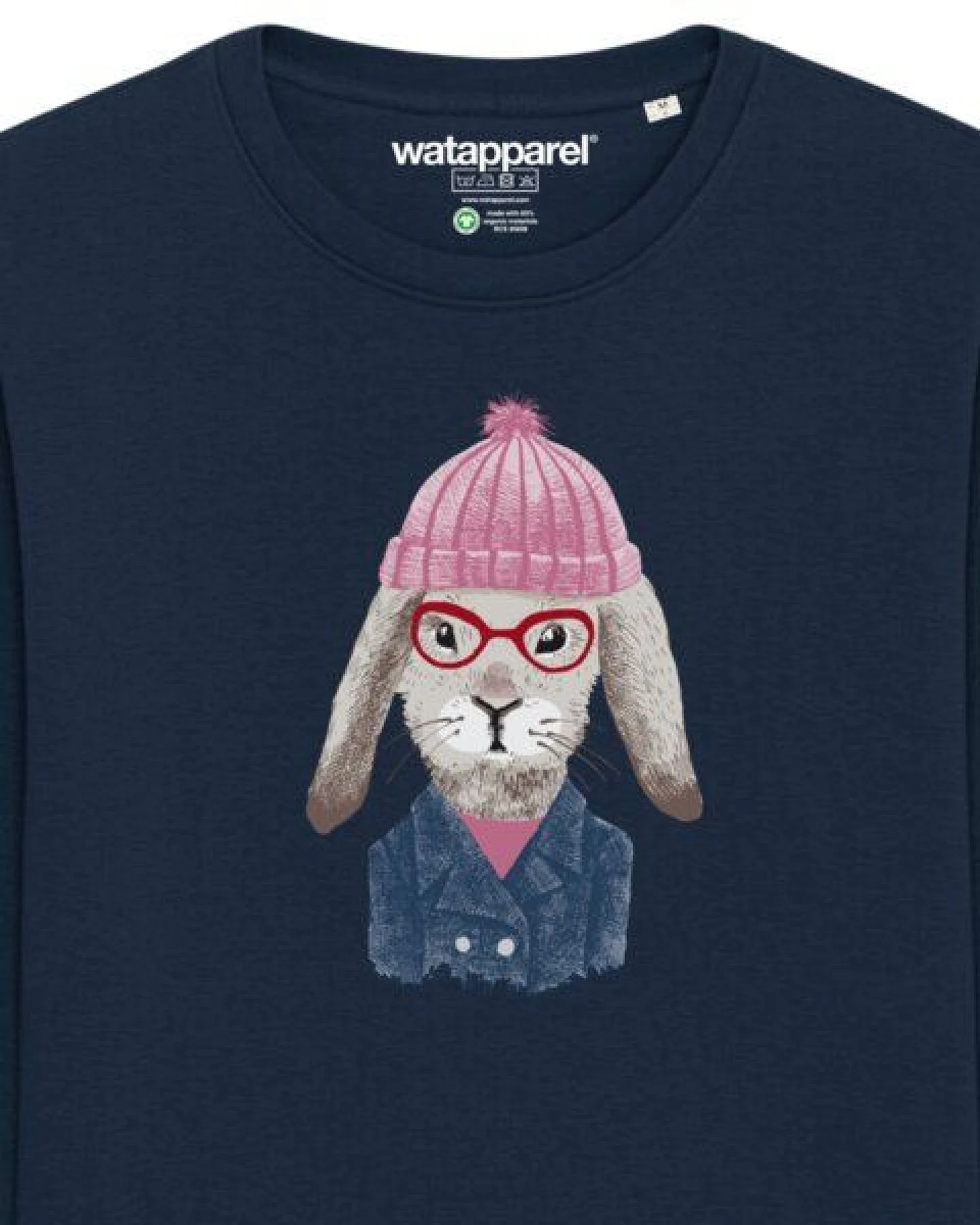 watapparel Sweatshirt Unisex Hase – Ansicht 3