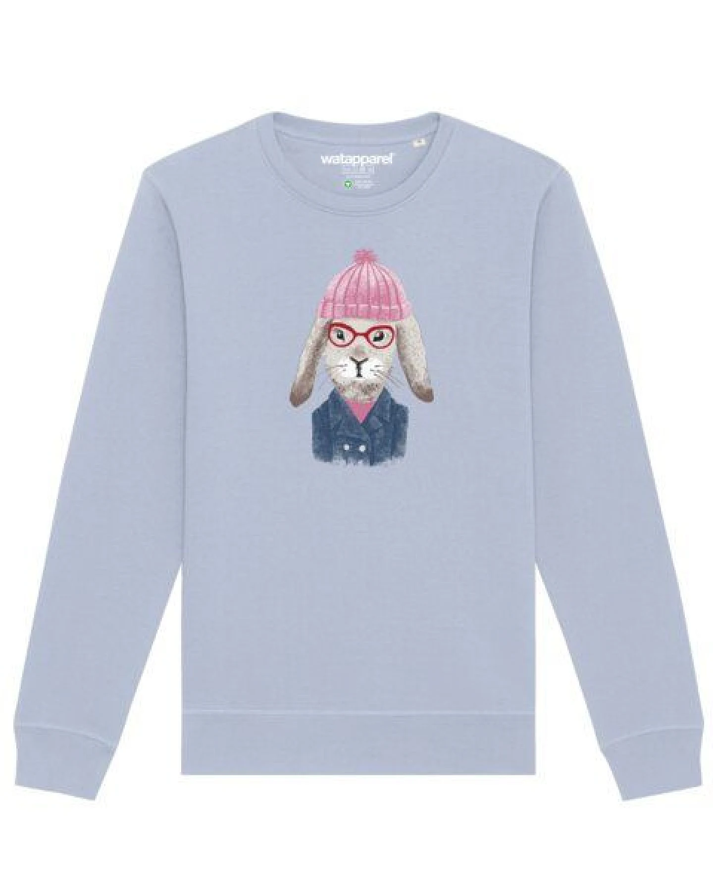 watapparel Sweatshirt Unisex Hase – Ansicht 2