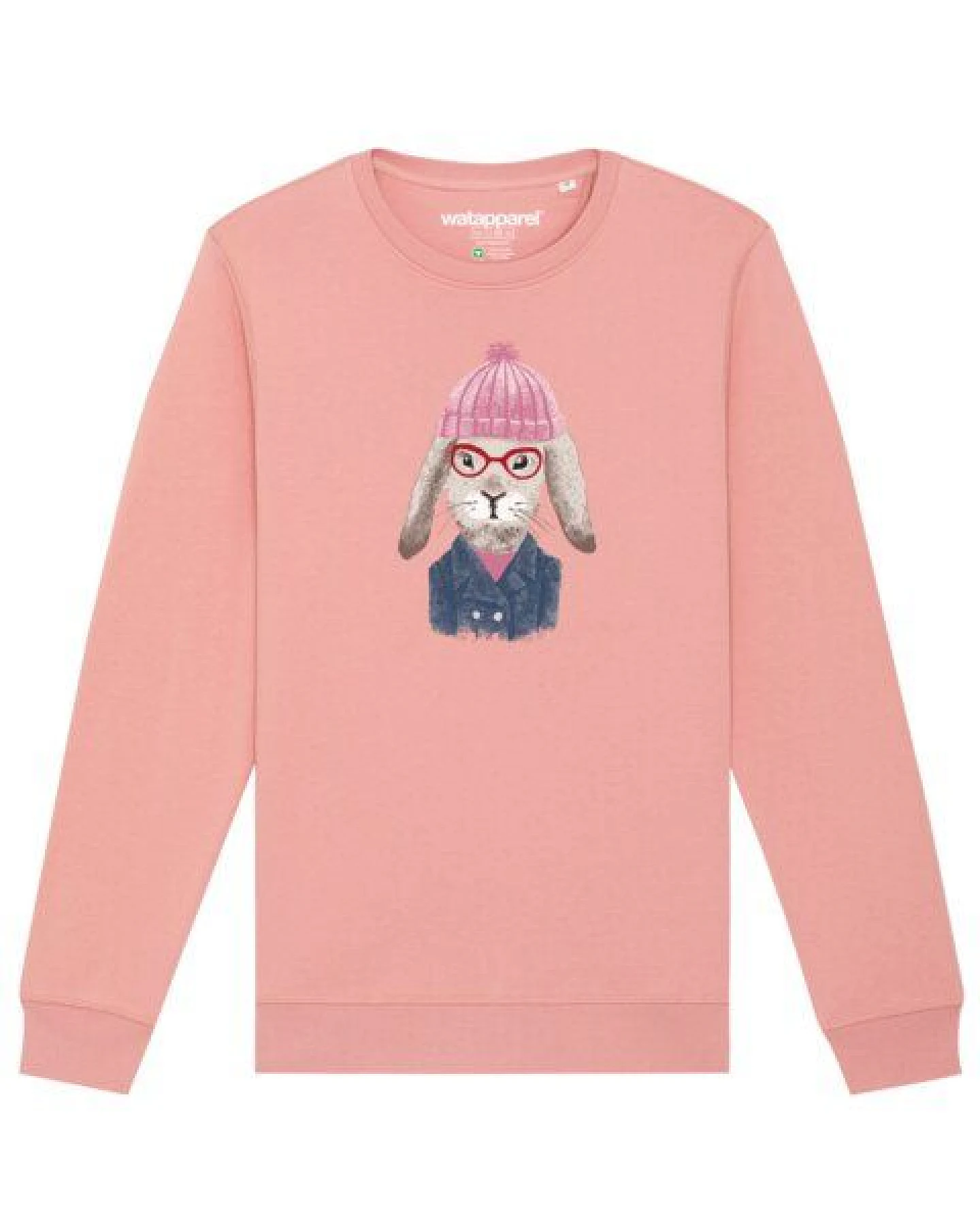 watapparel Sweatshirt Unisex Hase – Ansicht 2