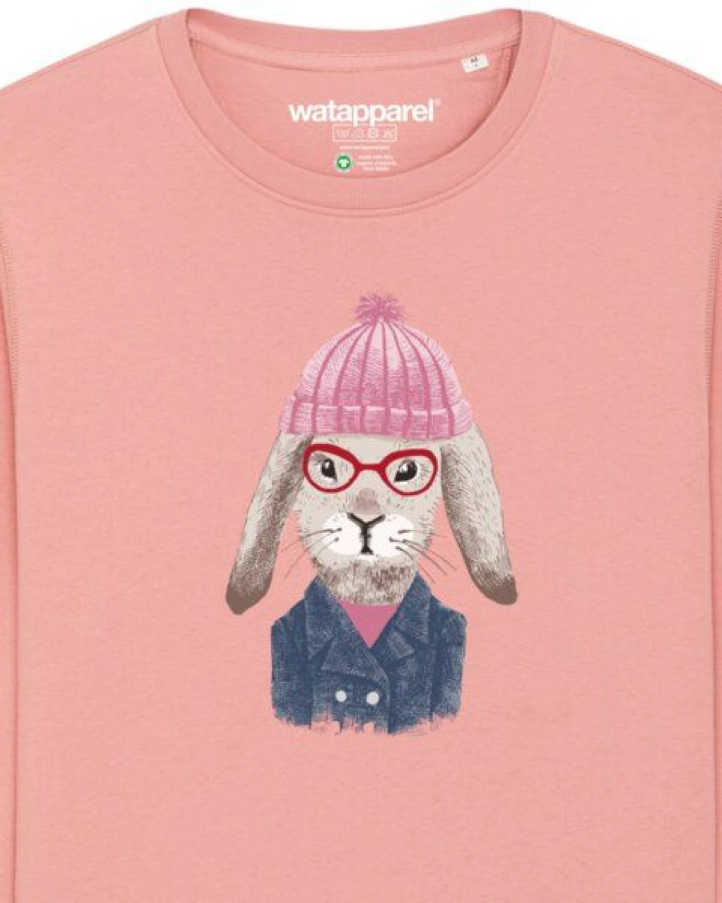 watapparel Sweatshirt Unisex Hase – Ansicht 3