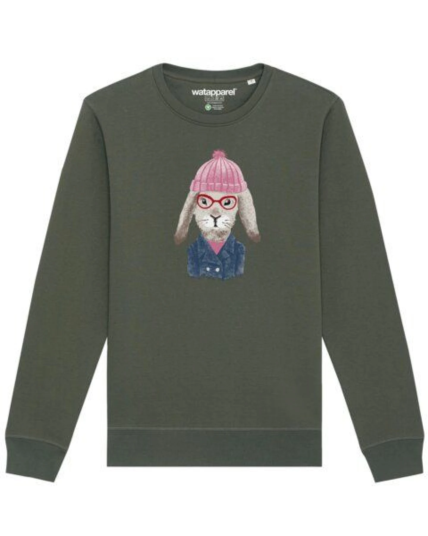 watapparel Sweatshirt Unisex Hase – Ansicht 2