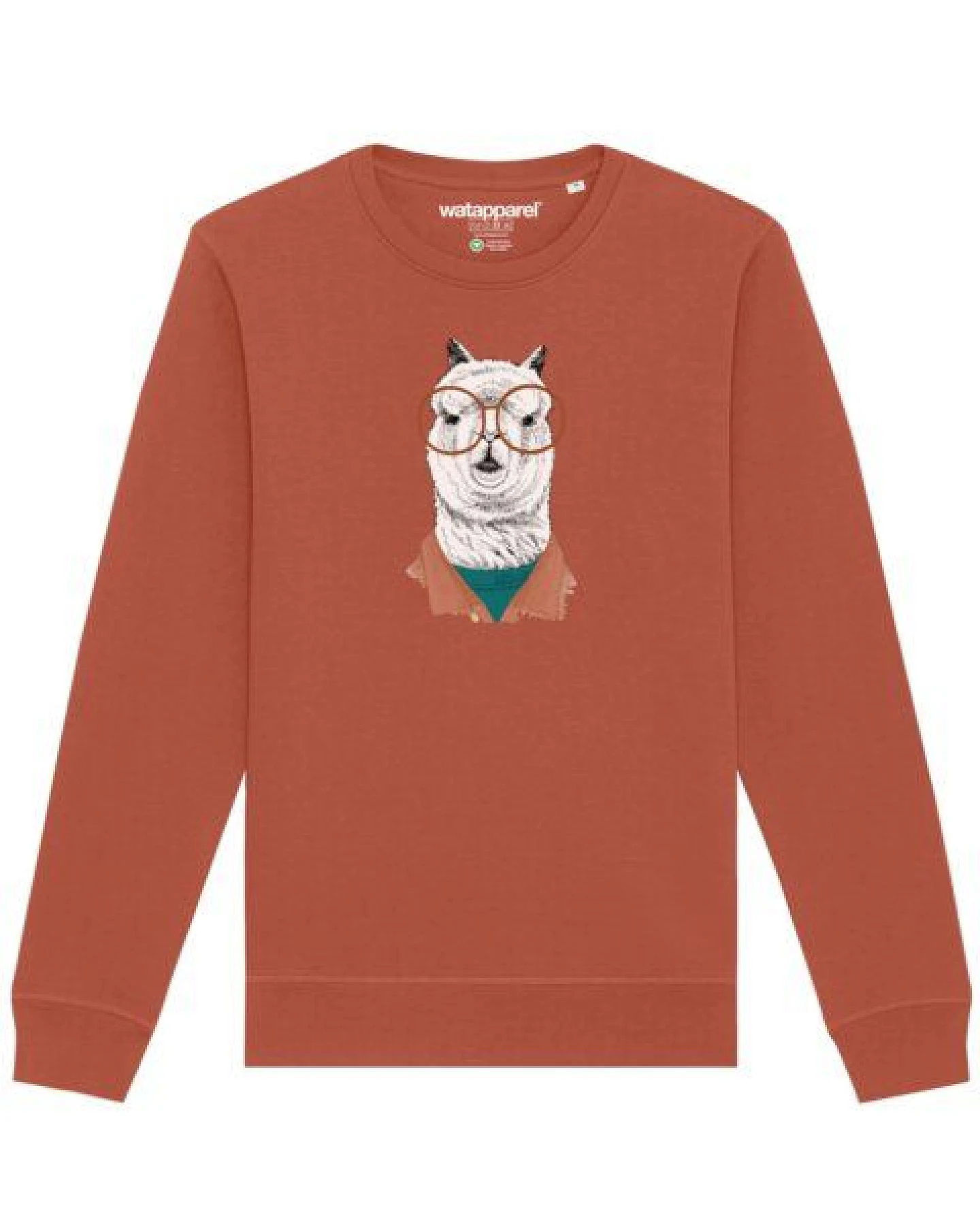watapparel Sweatshirt Unisex Lama – Ansicht 2