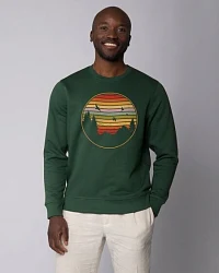 Produktseite: watapparel Sweatshirt Unisex Sunset Berge & Tannen