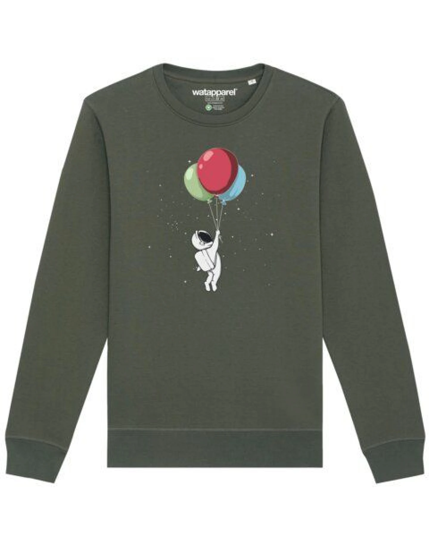 watapparel Sweatshirt Unisex Little Balloon Astronaut – Ansicht 2