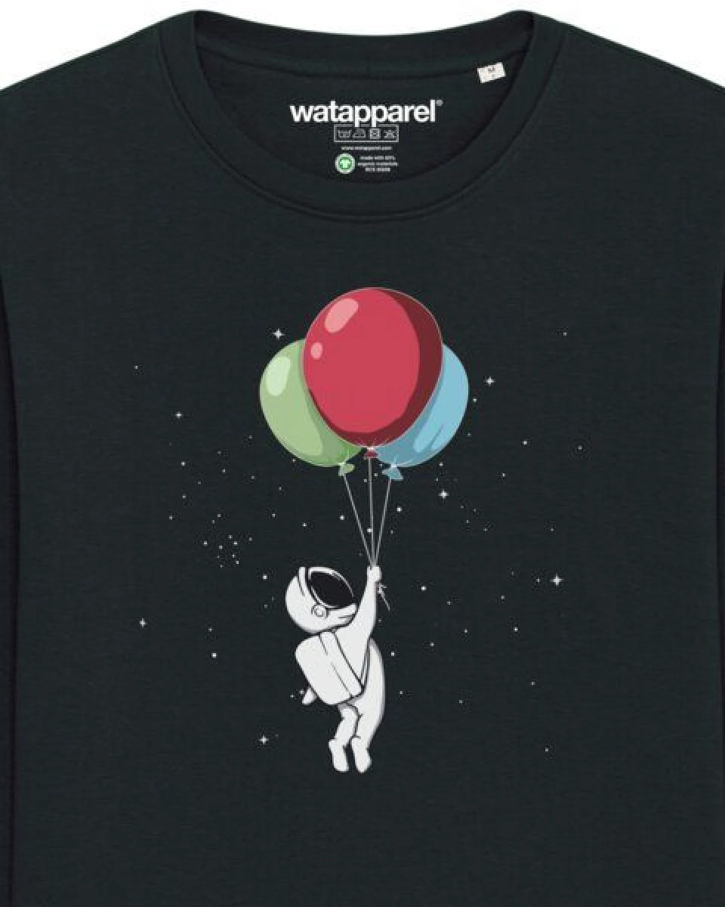 watapparel Sweatshirt Unisex Little Balloon Astronaut – Ansicht 3
