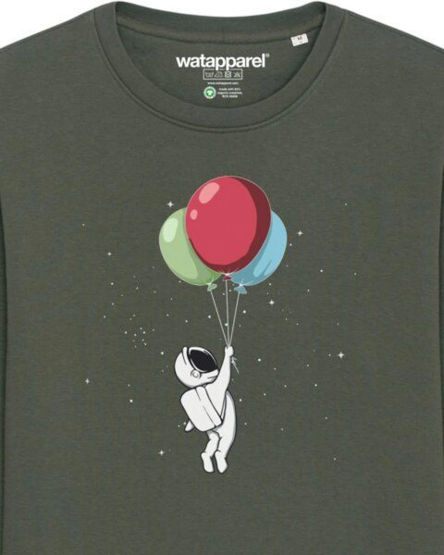 watapparel Sweatshirt Unisex Little Balloon Astronaut – Ansicht 3