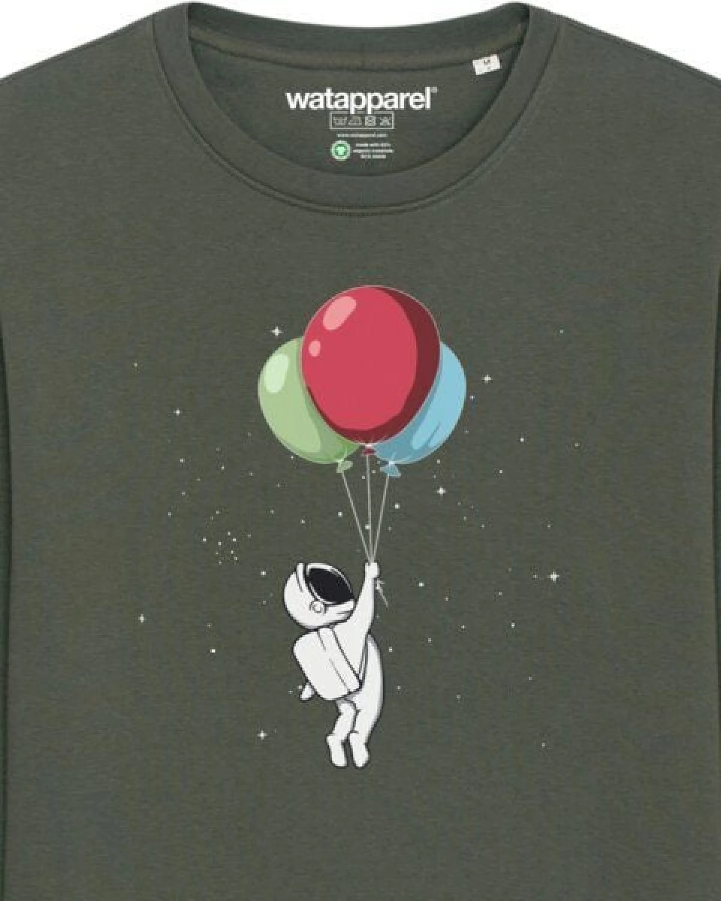 watapparel Sweatshirt Unisex Little Balloon Astronaut – Ansicht 3