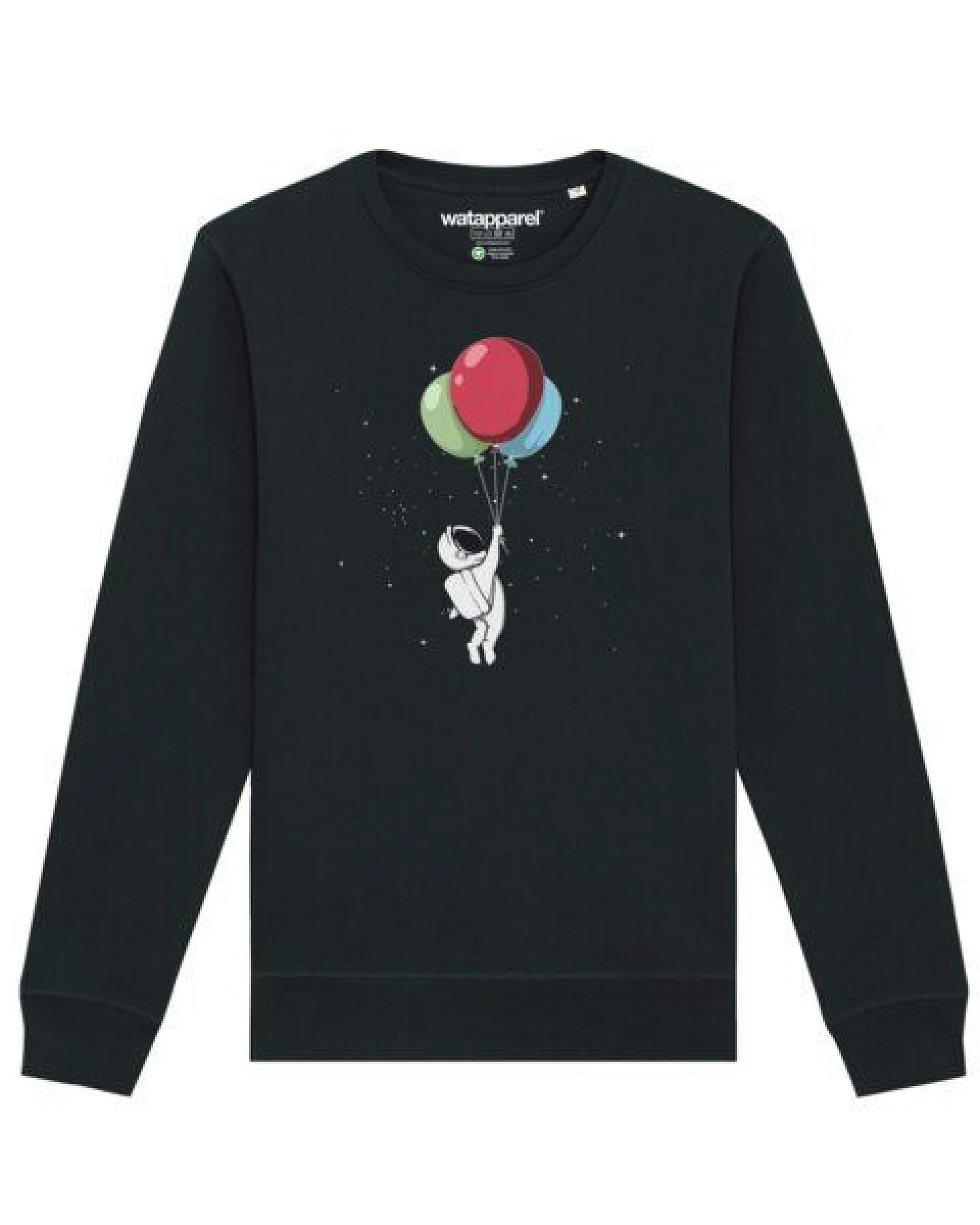 watapparel Sweatshirt Unisex Little Balloon Astronaut – Ansicht 2