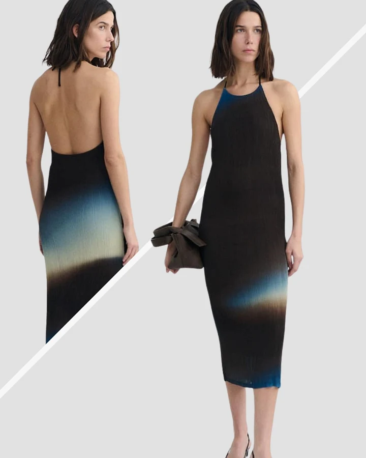 Kleid Miriam Pleated Braun