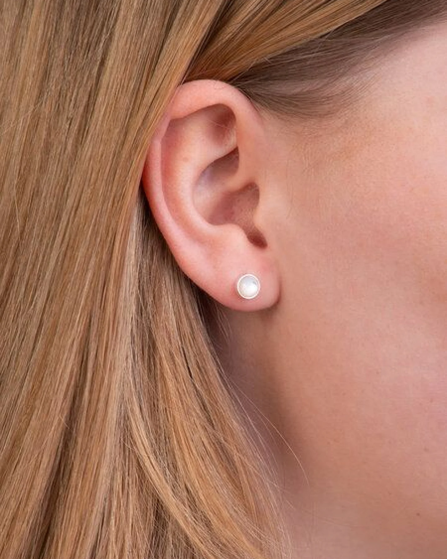 makou Jewelry Ohrstecker Makou Individuell - Perlmutt – Ansicht 2