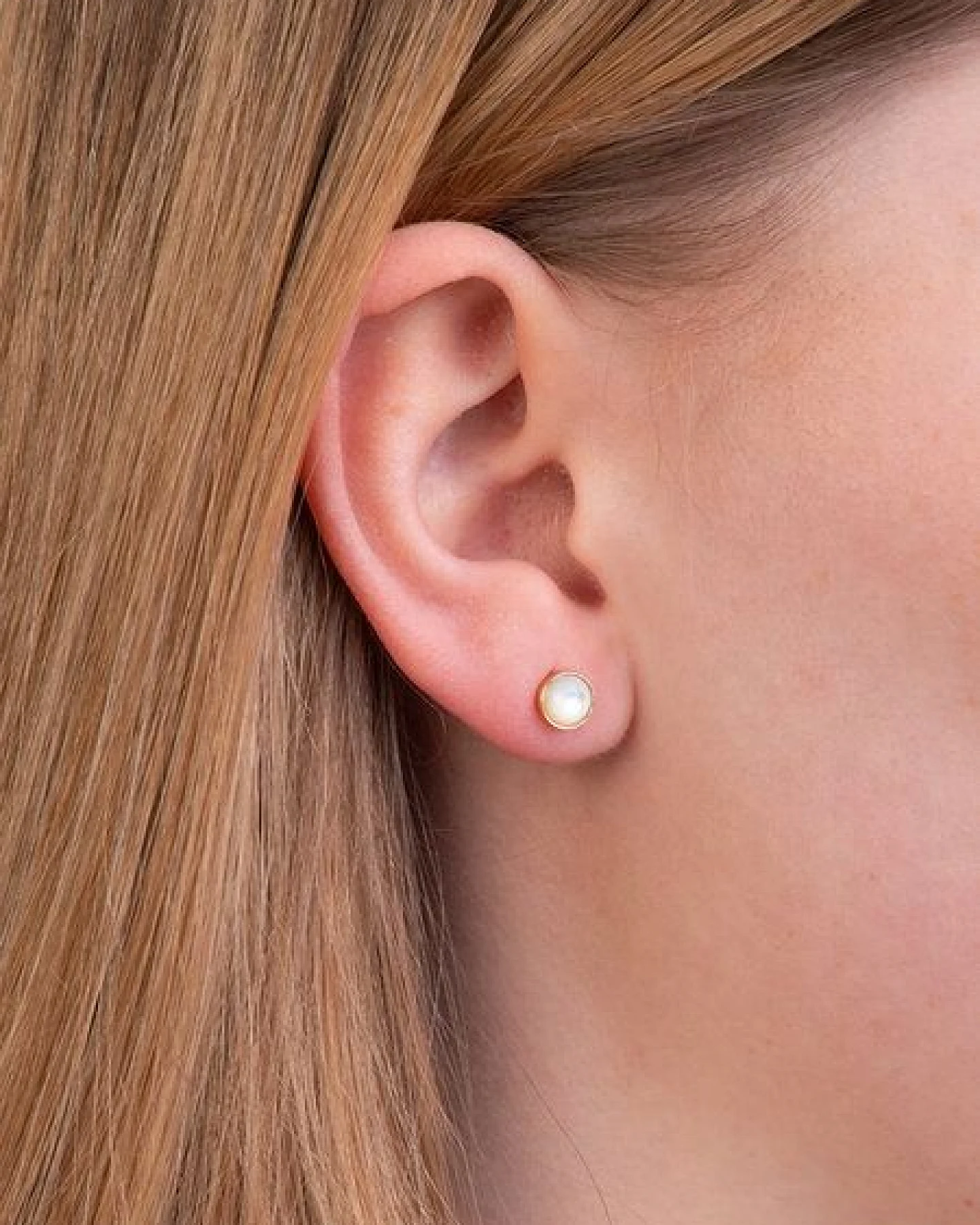 makou Jewelry Ohrstecker Makou Individuell - Perlmutt – Ansicht 2
