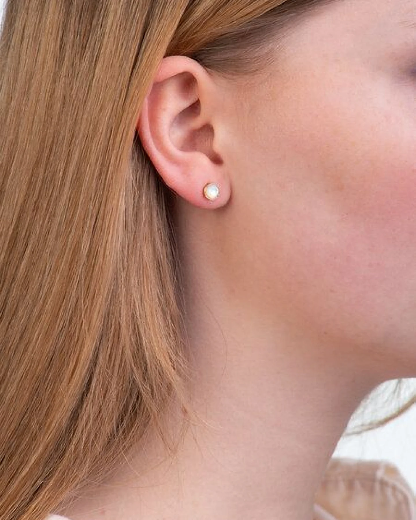 makou Jewelry Ohrstecker Makou Individuell - Perlmutt – Ansicht 3