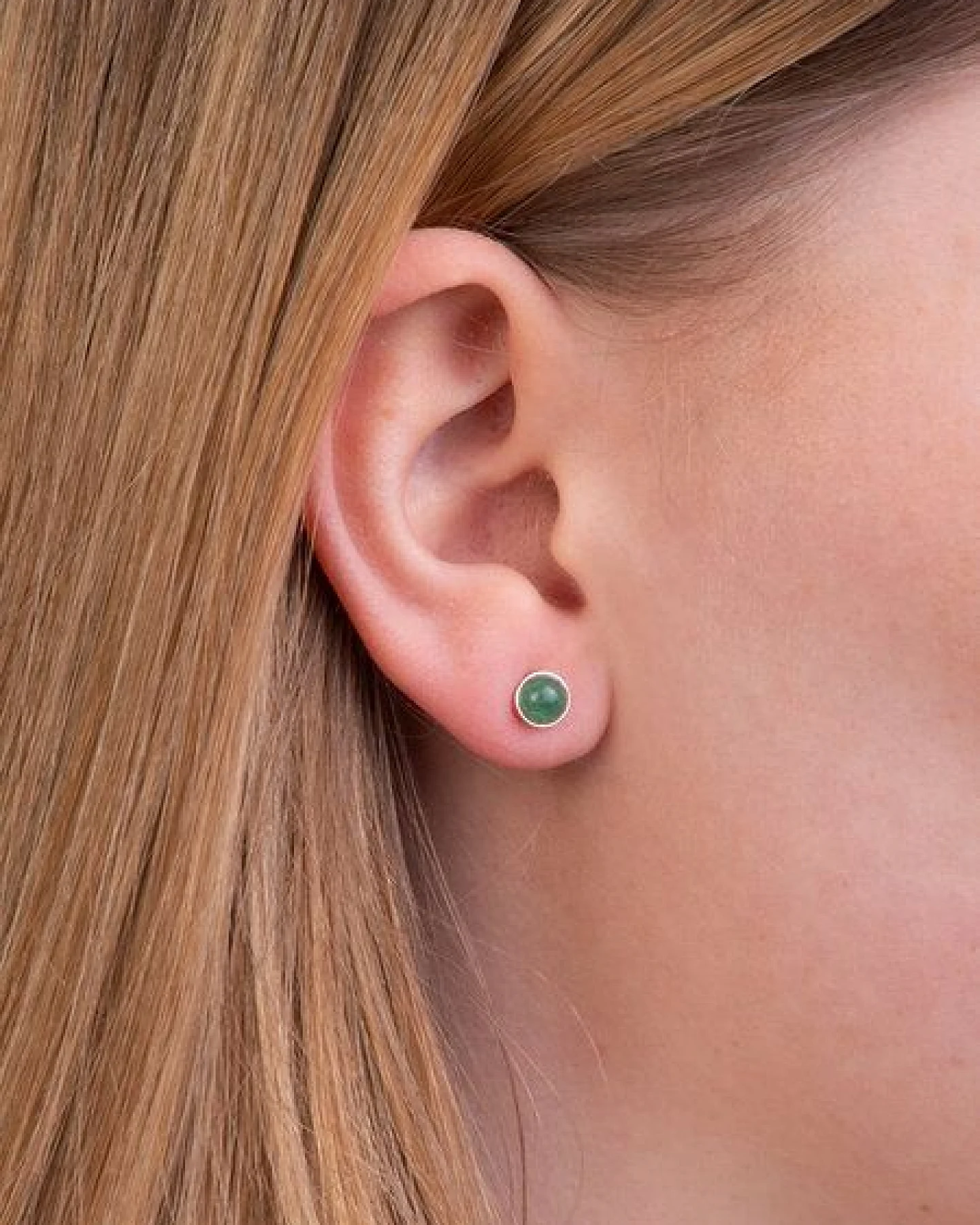 makou Jewelry Ohrstecker Makou Individuell - Jade – Ansicht 2