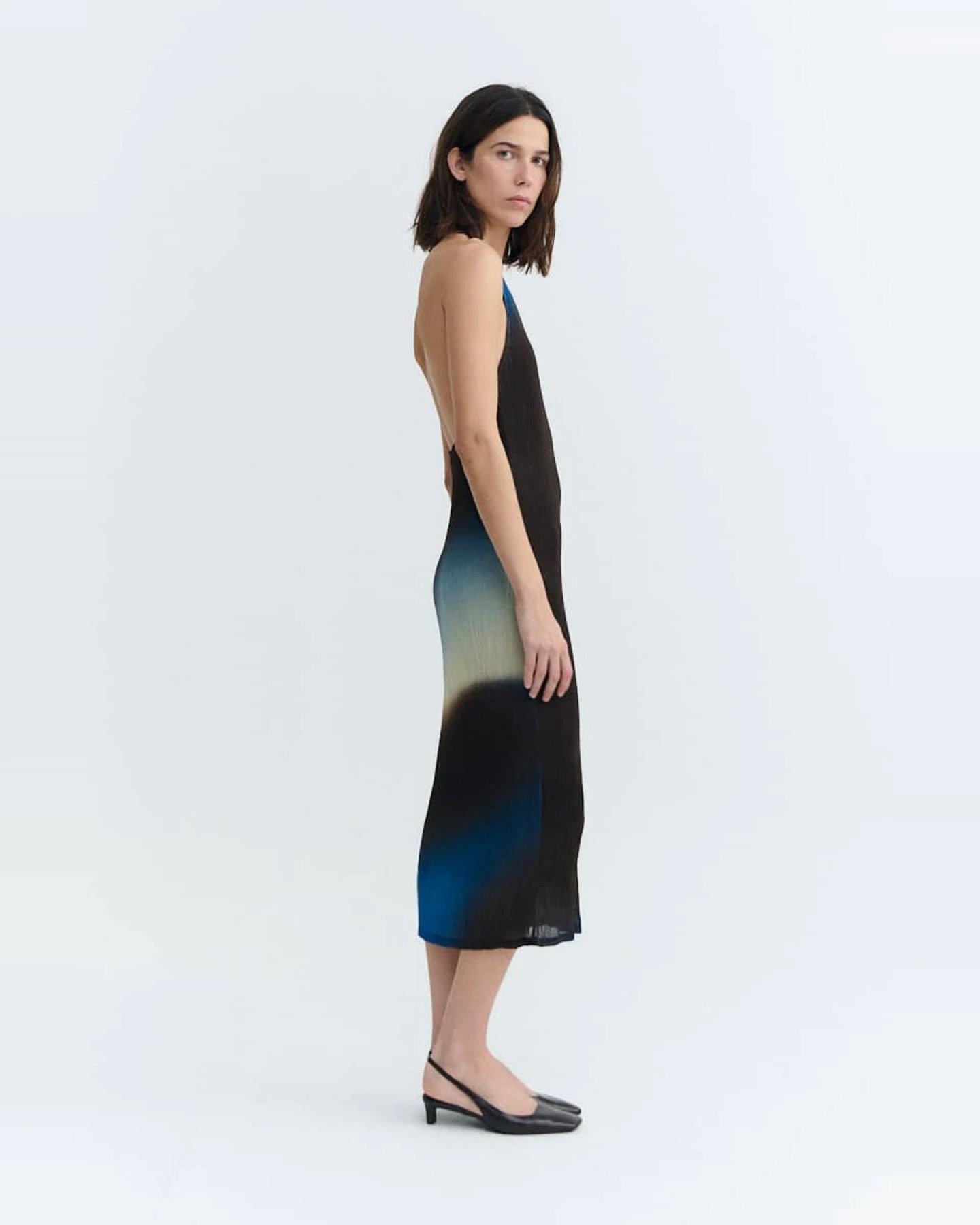 Kleid Miriam Pleated Braun – Ansicht 2