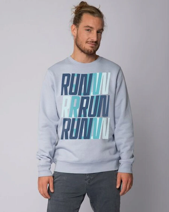 watapparel Sweatshirt Unisex Run, Run, Run blue