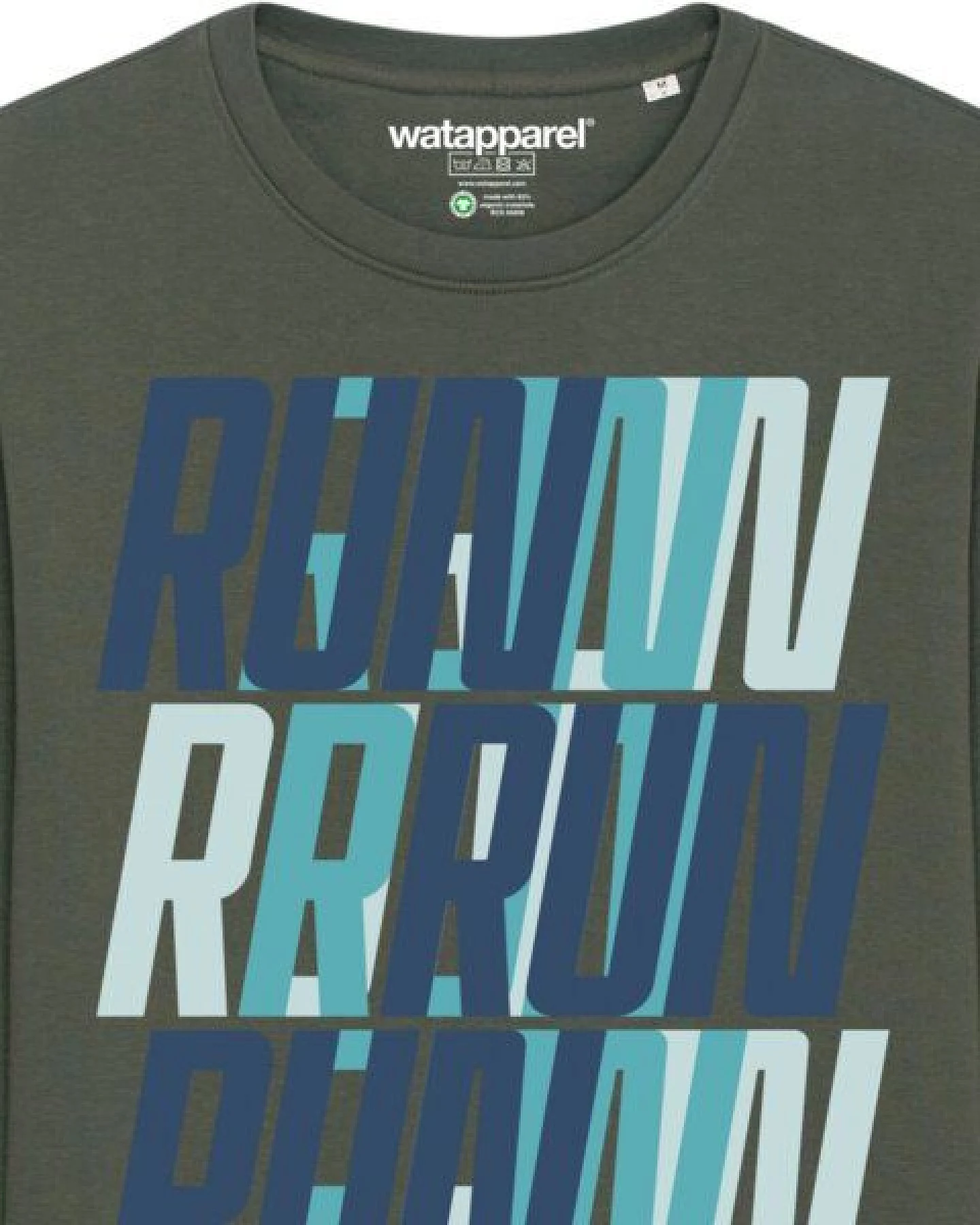 watapparel Sweatshirt Unisex Run, Run, Run blue – Ansicht 3