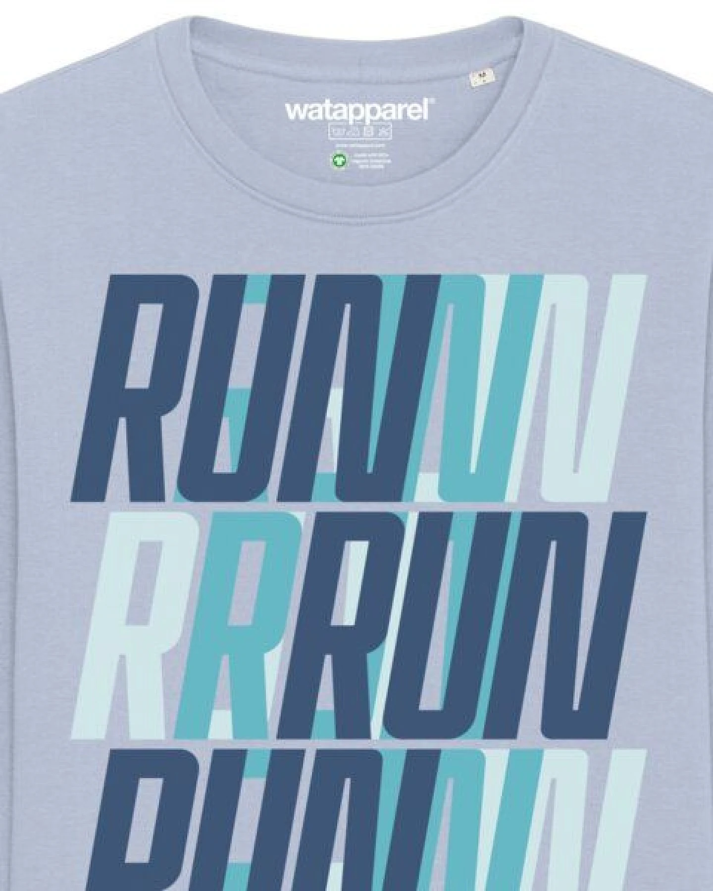 watapparel Sweatshirt Unisex Run, Run, Run blue – Ansicht 3