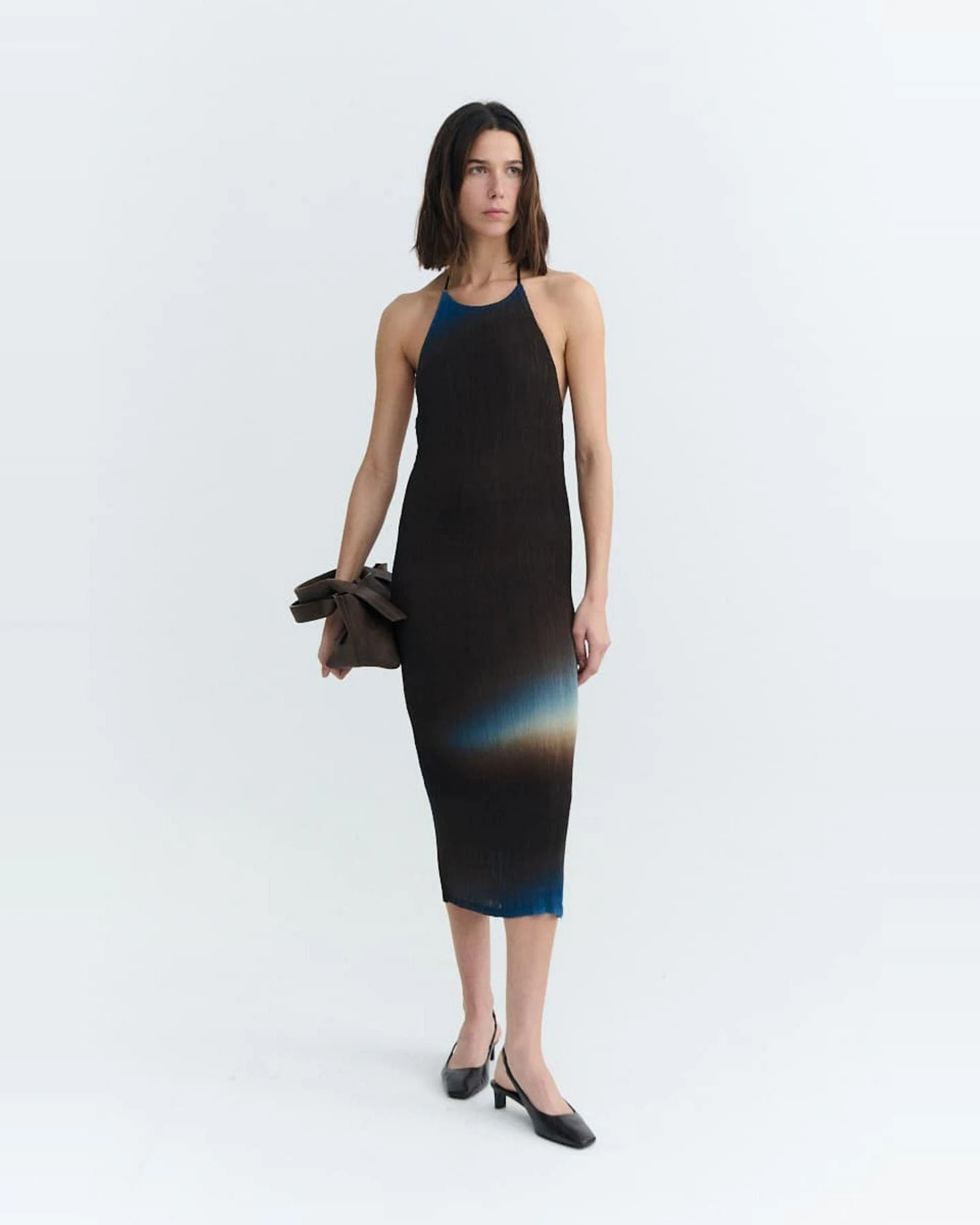 Kleid Miriam Pleated Braun – Ansicht 3
