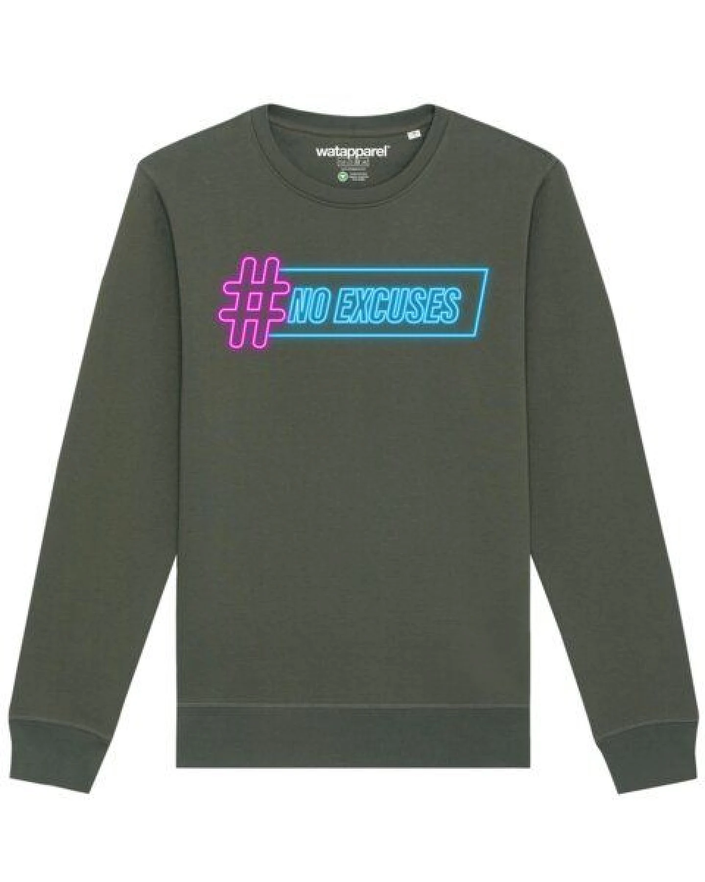 watapparel Sweatshirt Unisex No Excuses – Ansicht 2