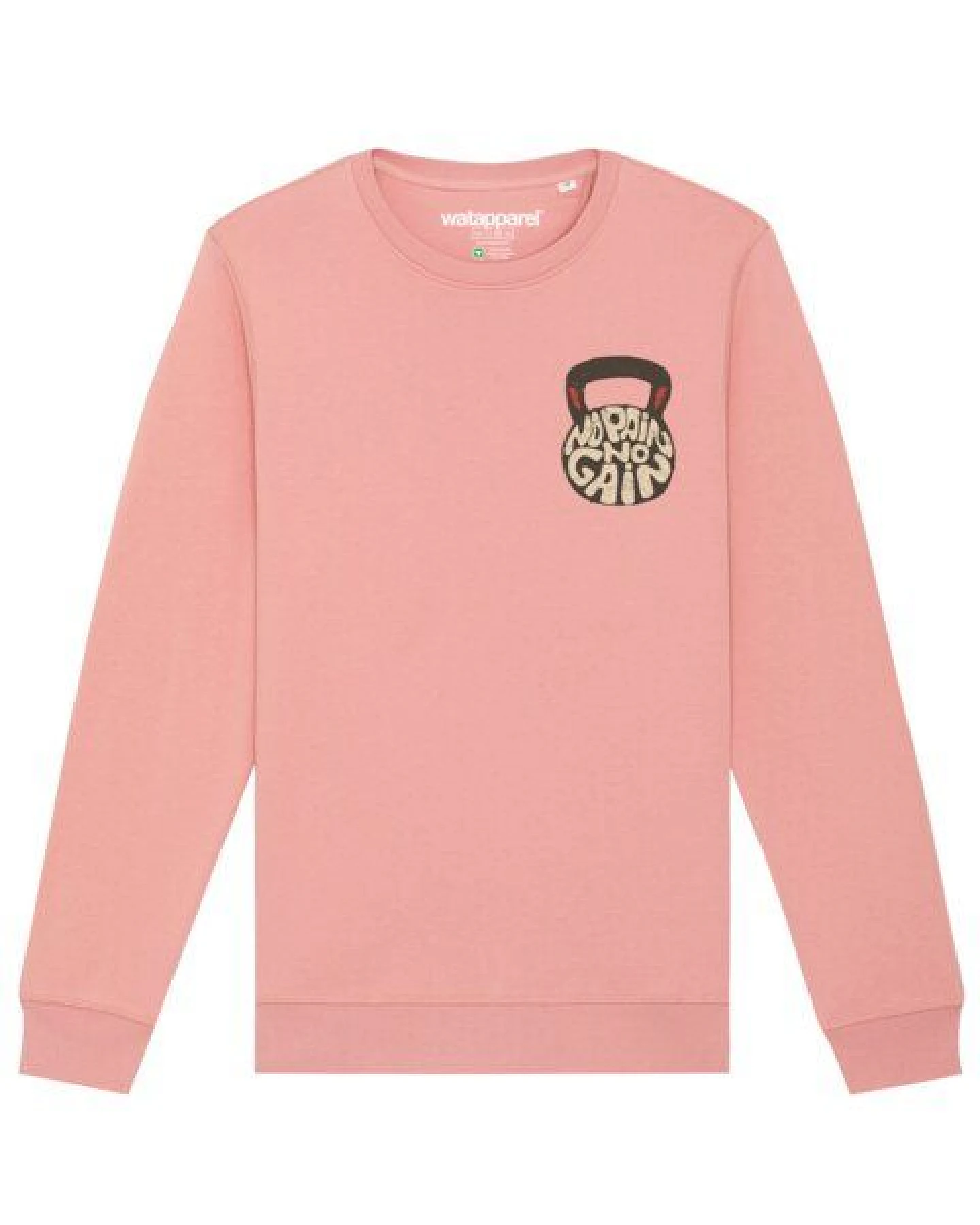 watapparel Sweatshirt Unisex No Pain, no Gain 01 – Ansicht 2