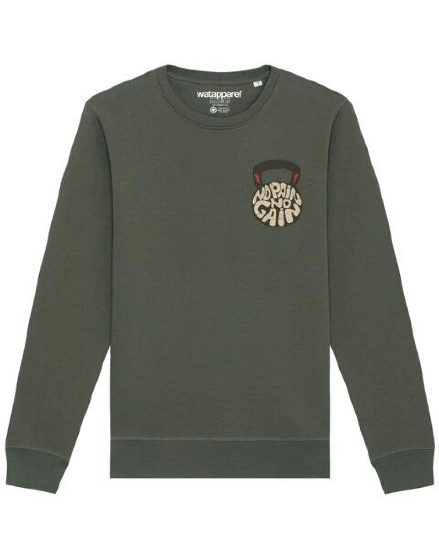 watapparel Sweatshirt Unisex No Pain, no Gain 01 – Ansicht 2