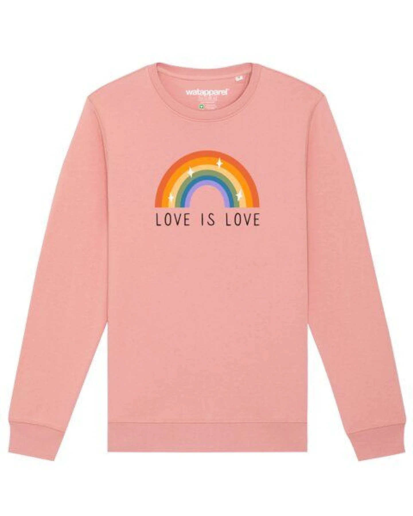 watapparel Sweatshirt Unisex Love is Love – Ansicht 2