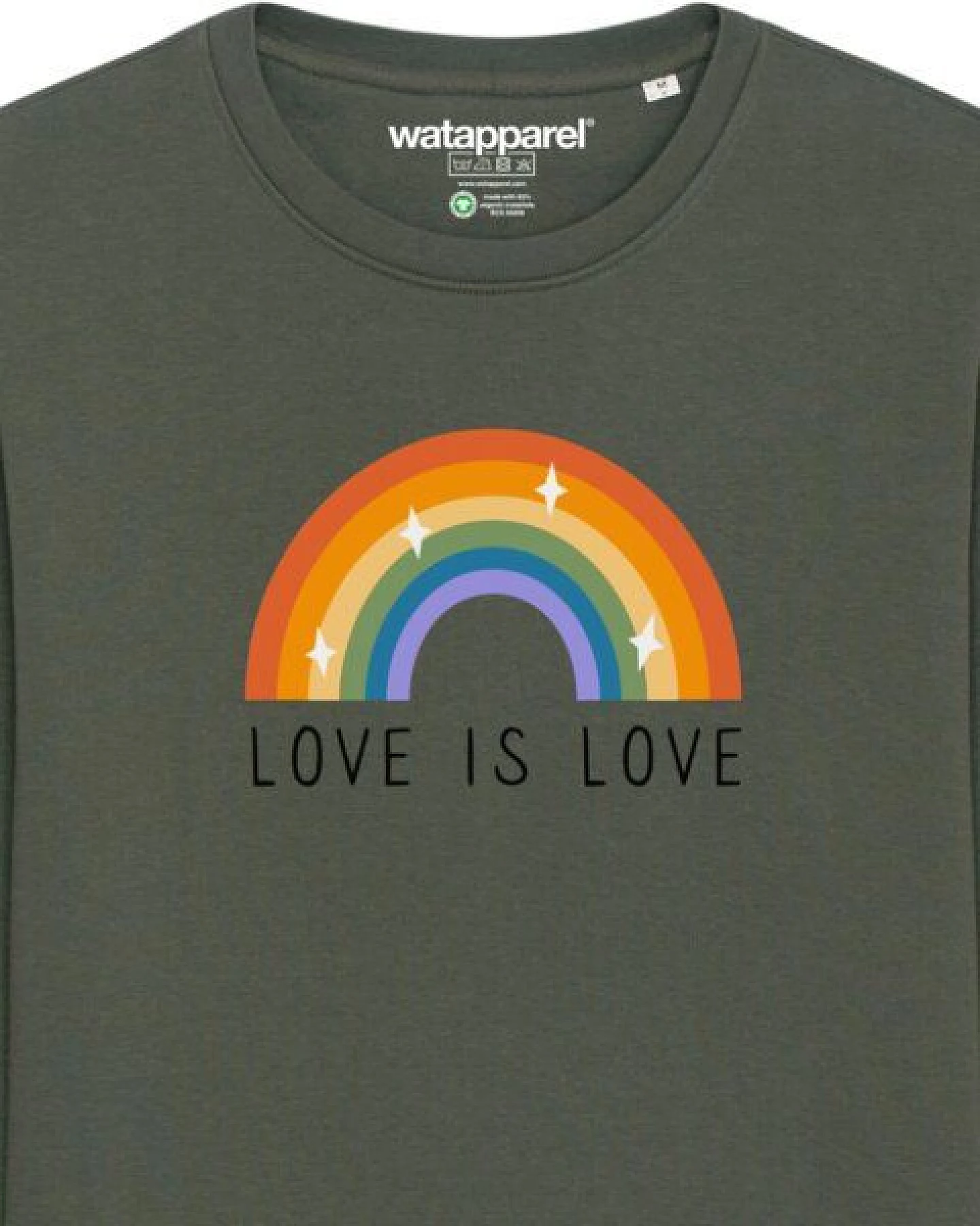watapparel Sweatshirt Unisex Love is Love – Ansicht 3