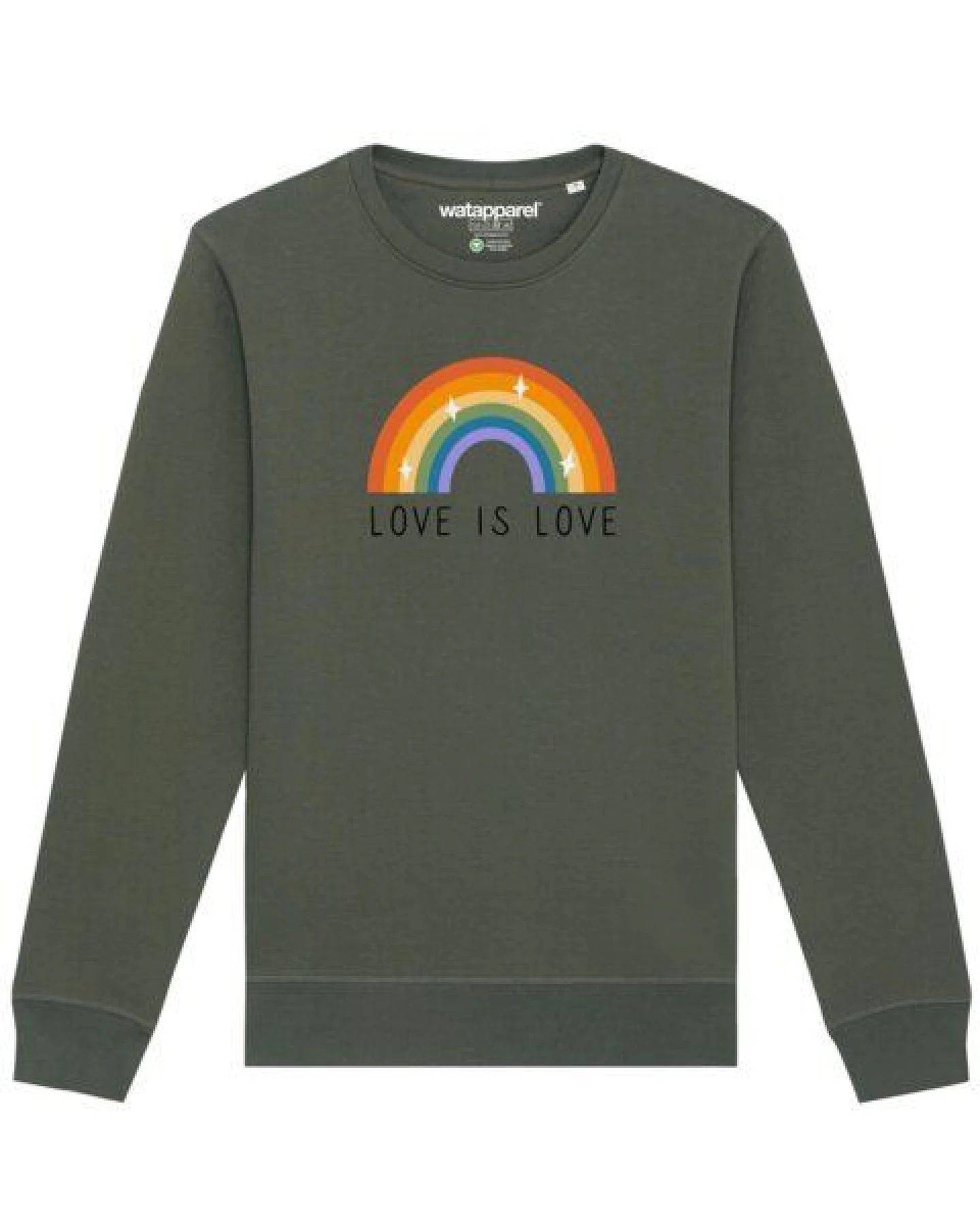 watapparel Sweatshirt Unisex Love is Love – Ansicht 2