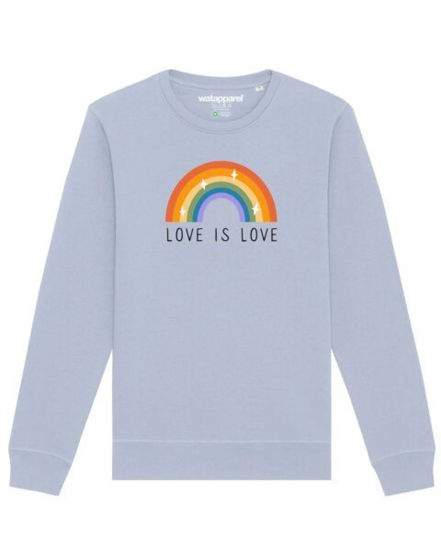 watapparel Sweatshirt Unisex Love is Love – Ansicht 2